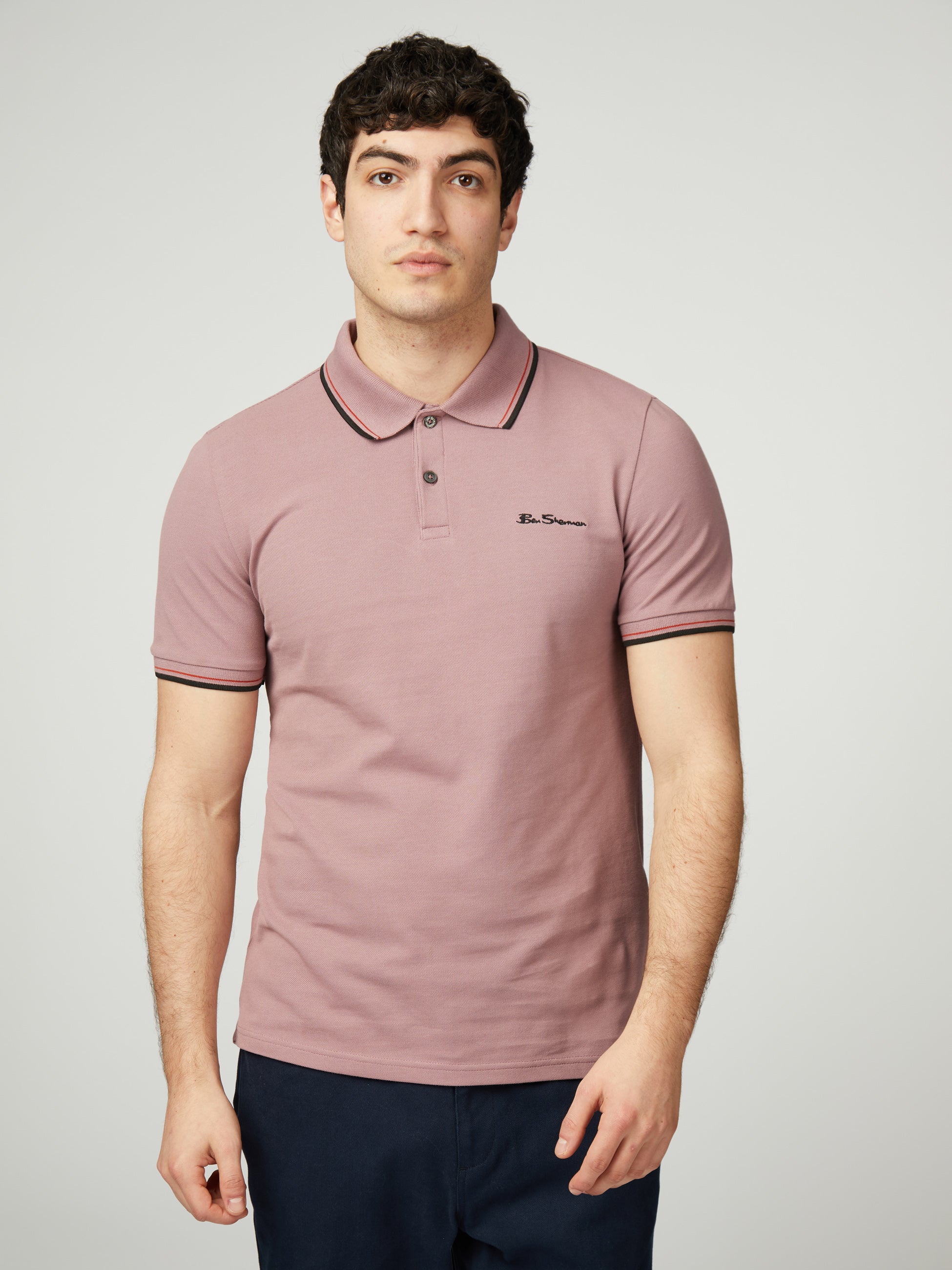 Signature Pique Polo Grape