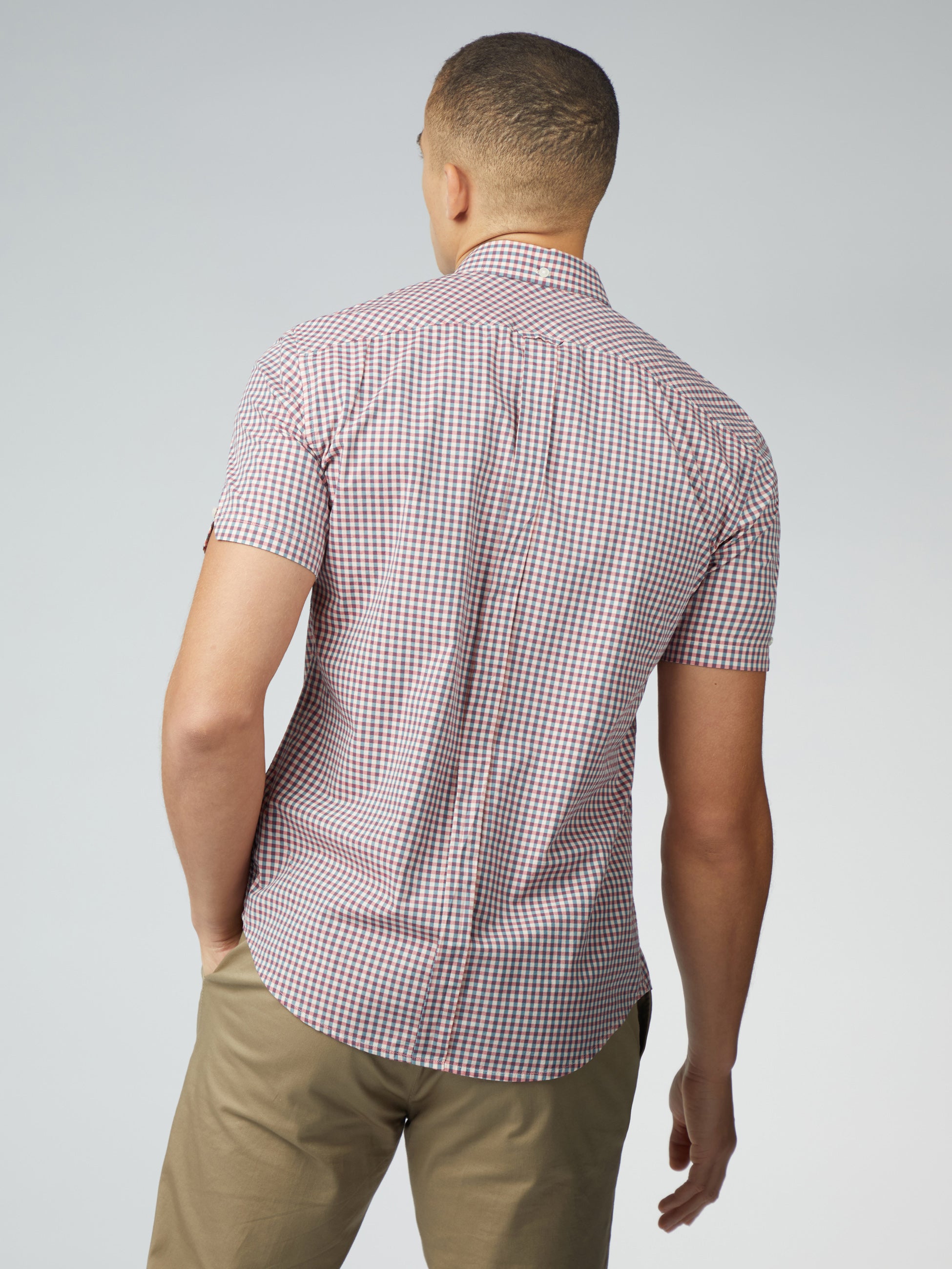 Signature Short Sleeve Gingham Shirt - Scarlett