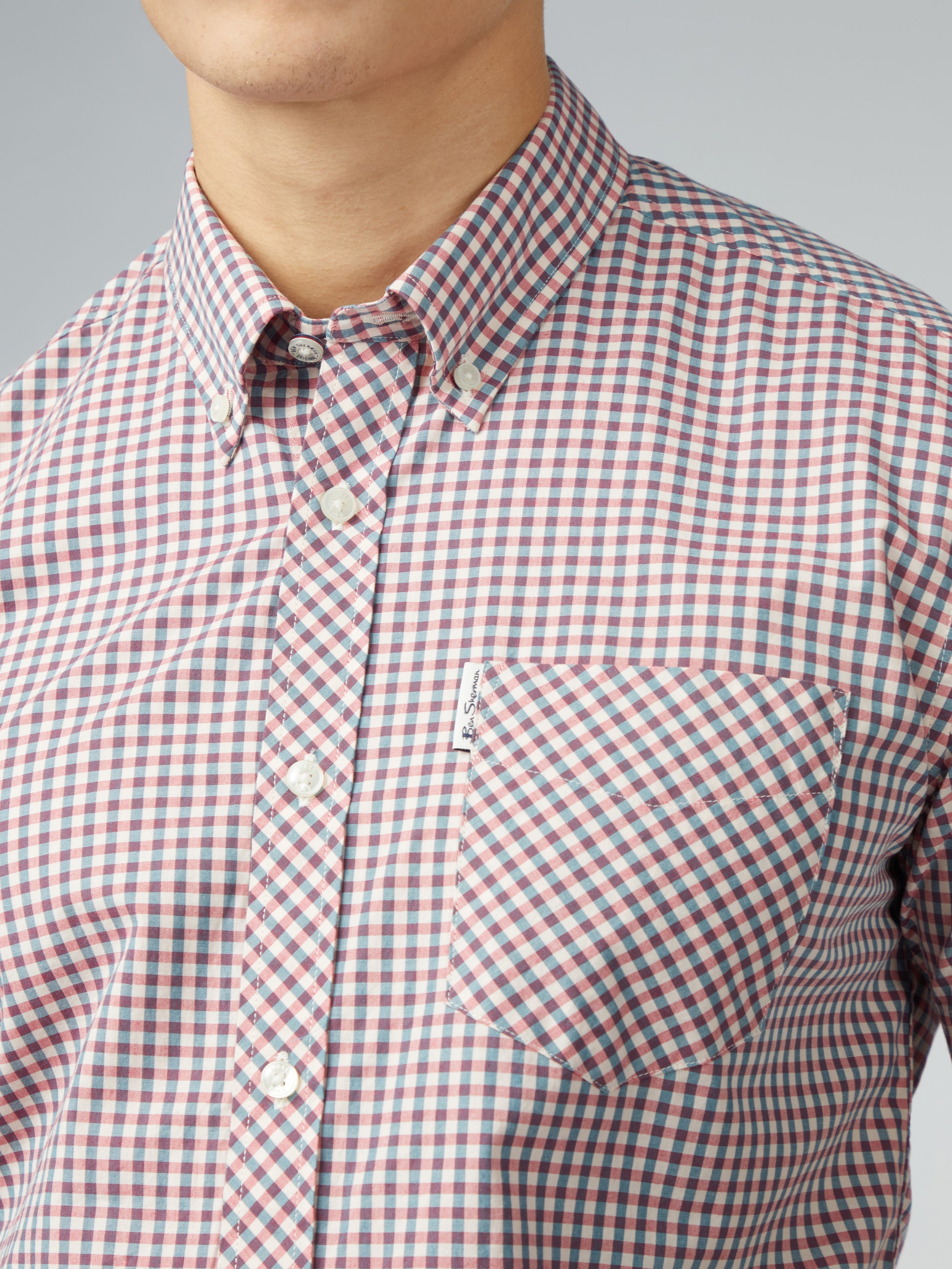 Signature Short Sleeve Gingham Shirt - Scarlett