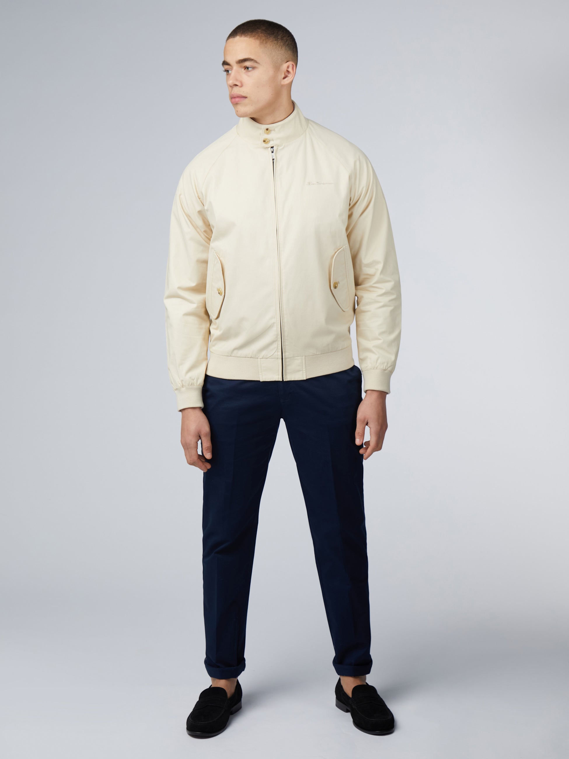 Signature Harrington Jacket - Cream