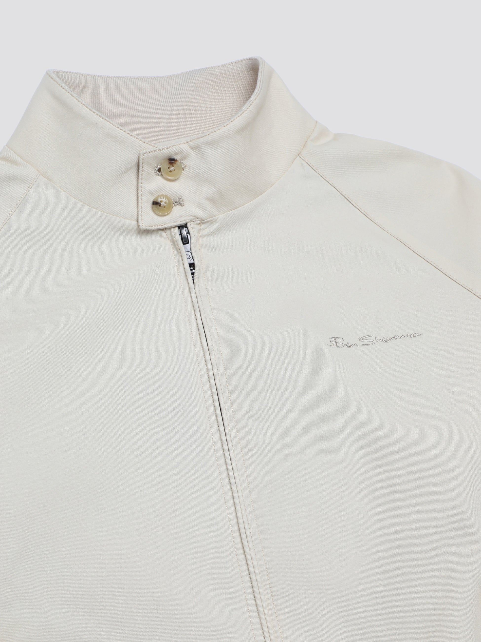 Signature Harrington Jacket - Cream