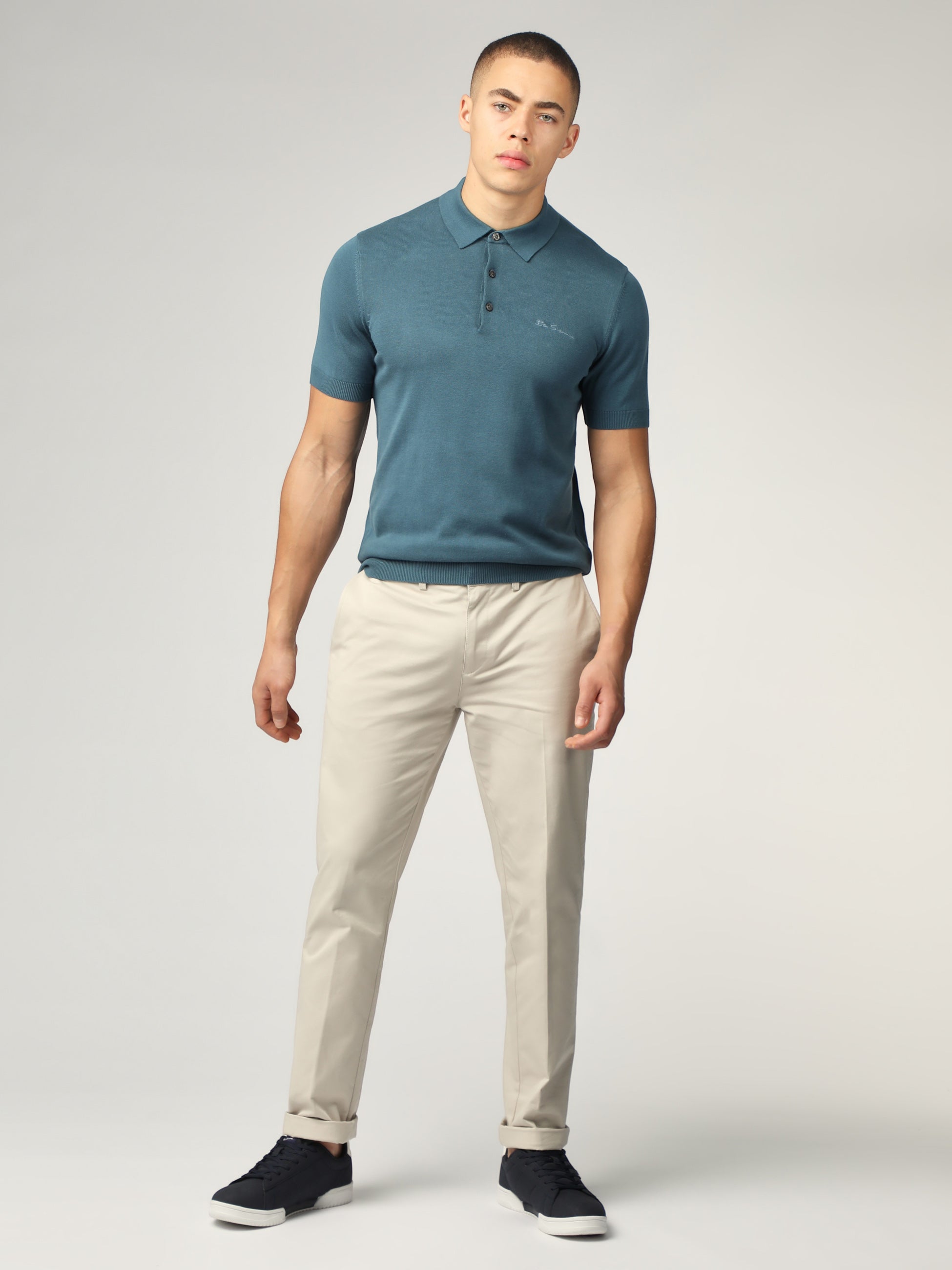 Signature Short Sleeve Polo - Teal