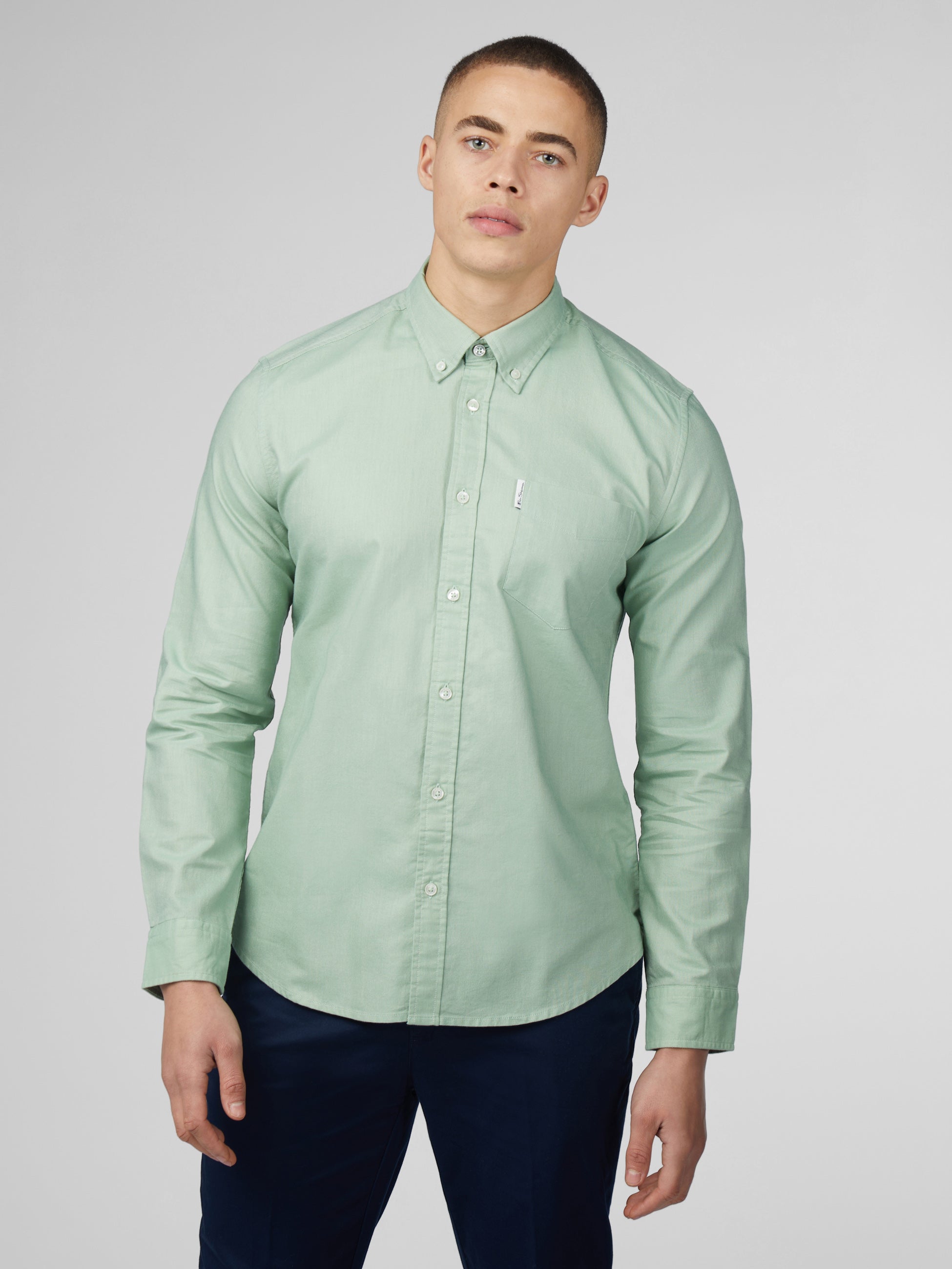 Signature Oxford - Long Sleeve - Grass Green