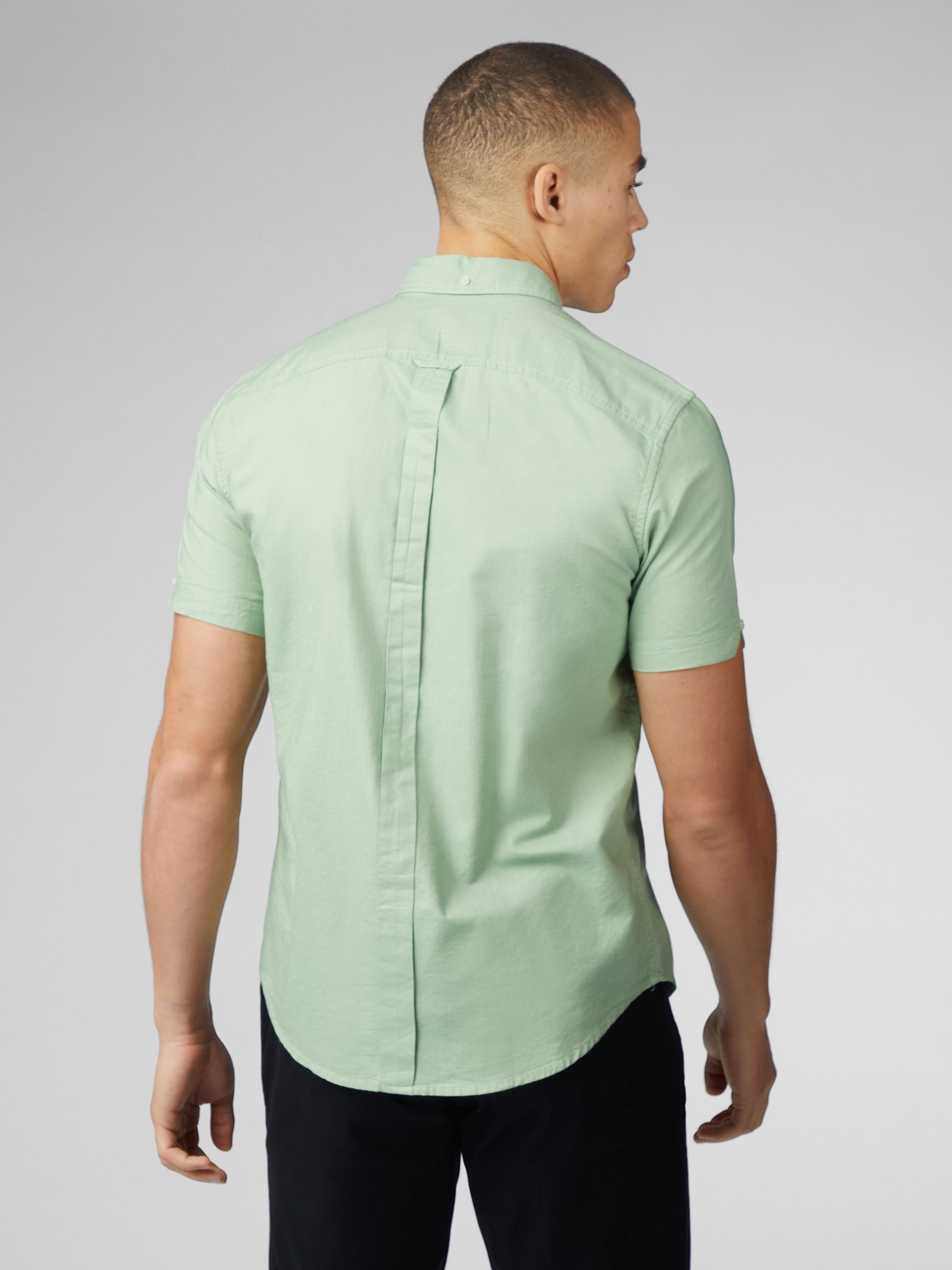 Signature Short Sleeve Oxford Shirt - Grass Green