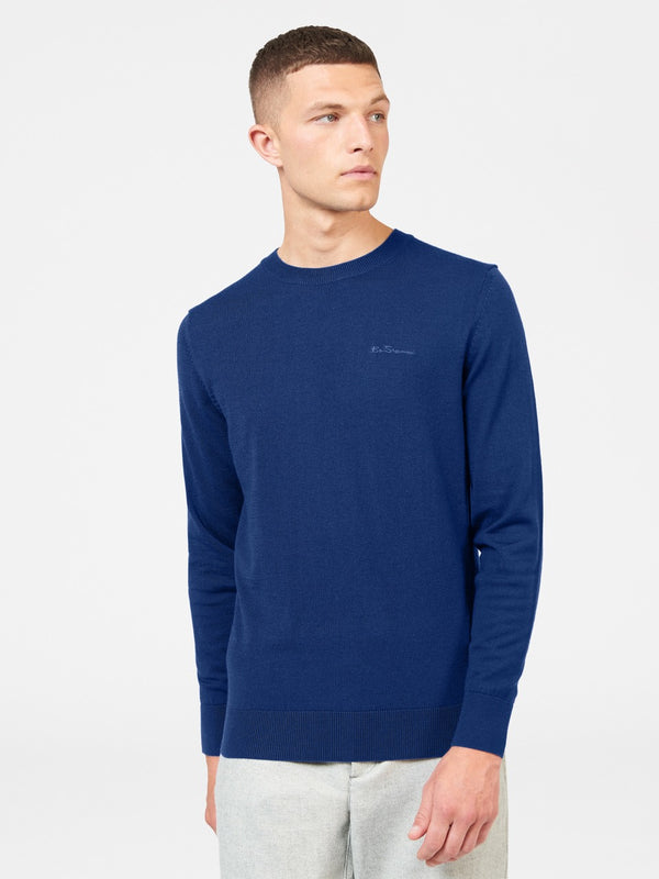 Signature Merino Crewneck Sweater - Twilight - Ben Sherman