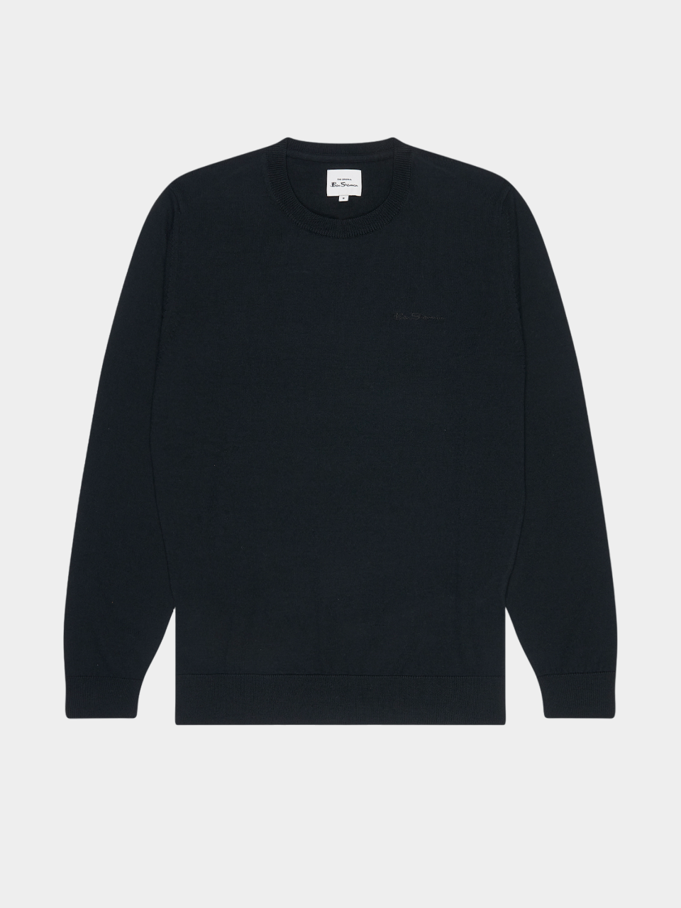 Signature Knit Crewneck Sweater - Black