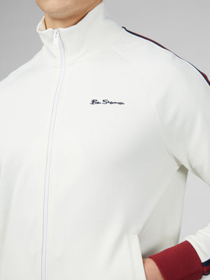 Signature Taped Tricot Track Top - Ivory