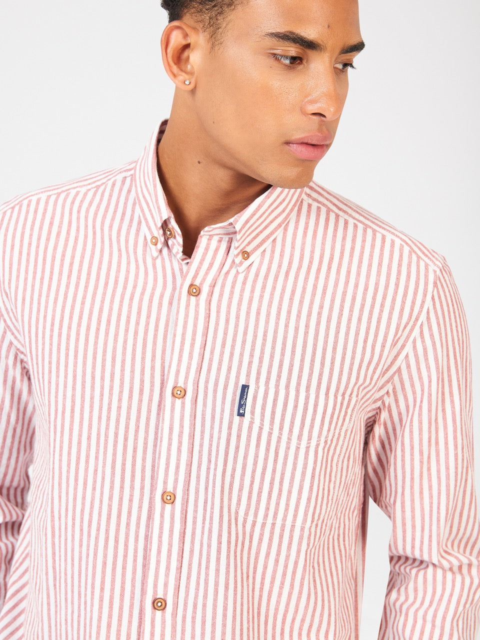 Recycled Cotton Oxford Stripe Shirt