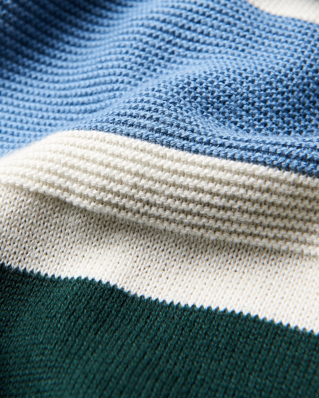 Chest Stripe Crewneck Sweater - Green