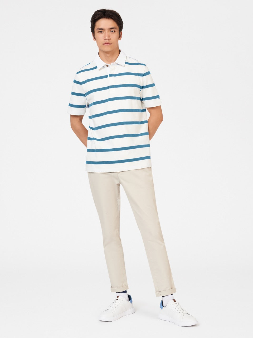 Bretton Stripe Rugby Knit Polo