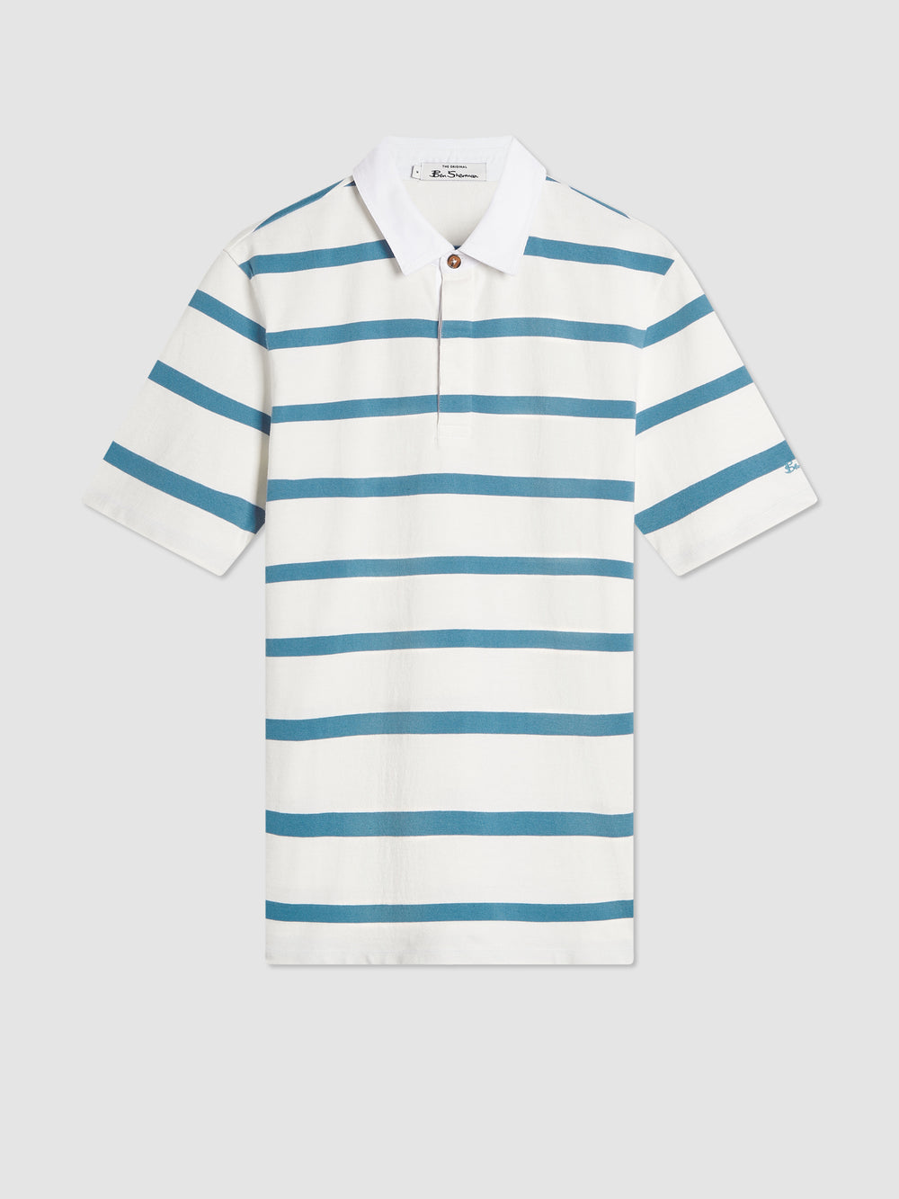 Bretton Stripe Rugby Knit Polo - Ben Sherman