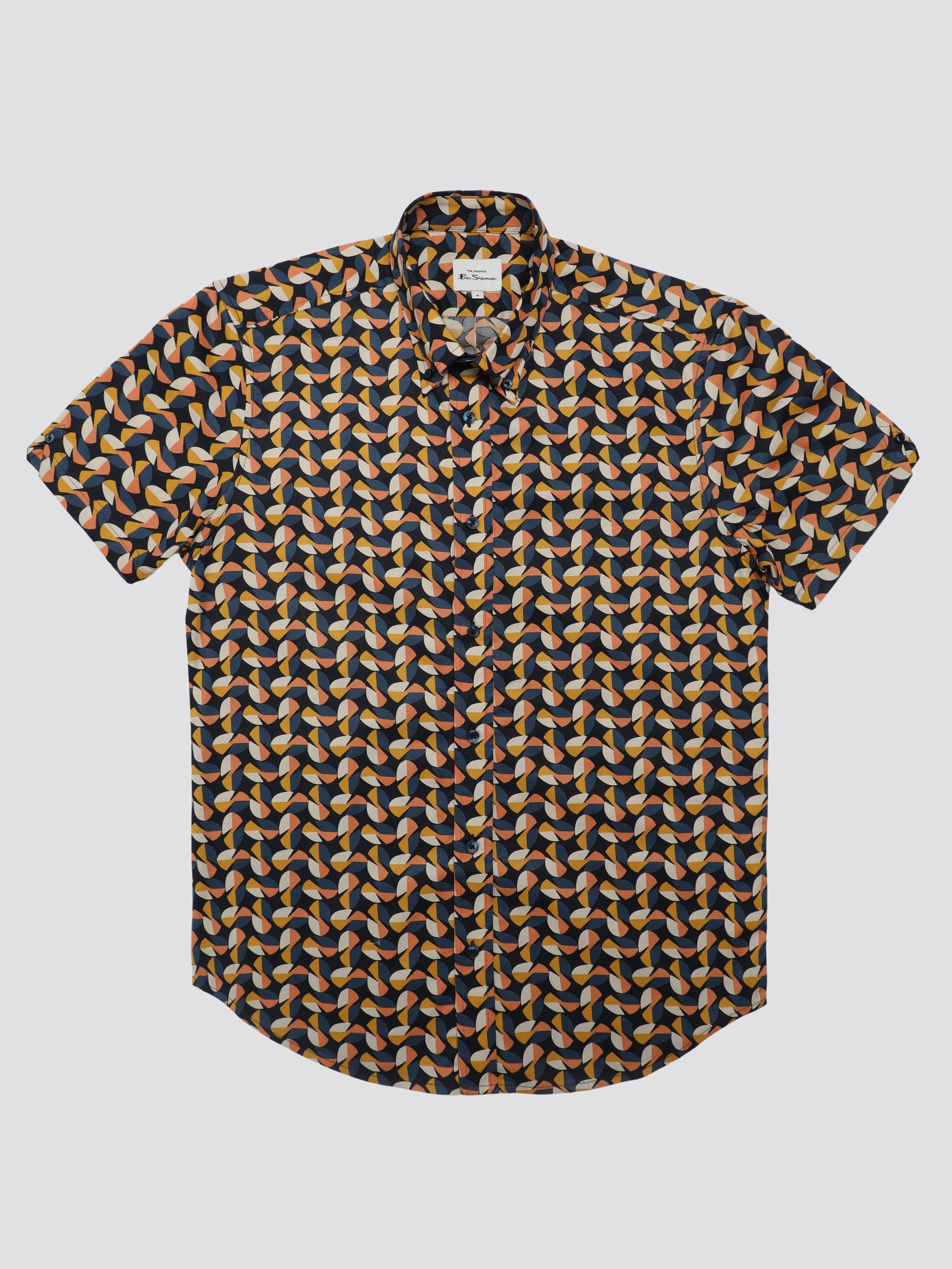 Bahaus Geo Print Shirt -  Midnight