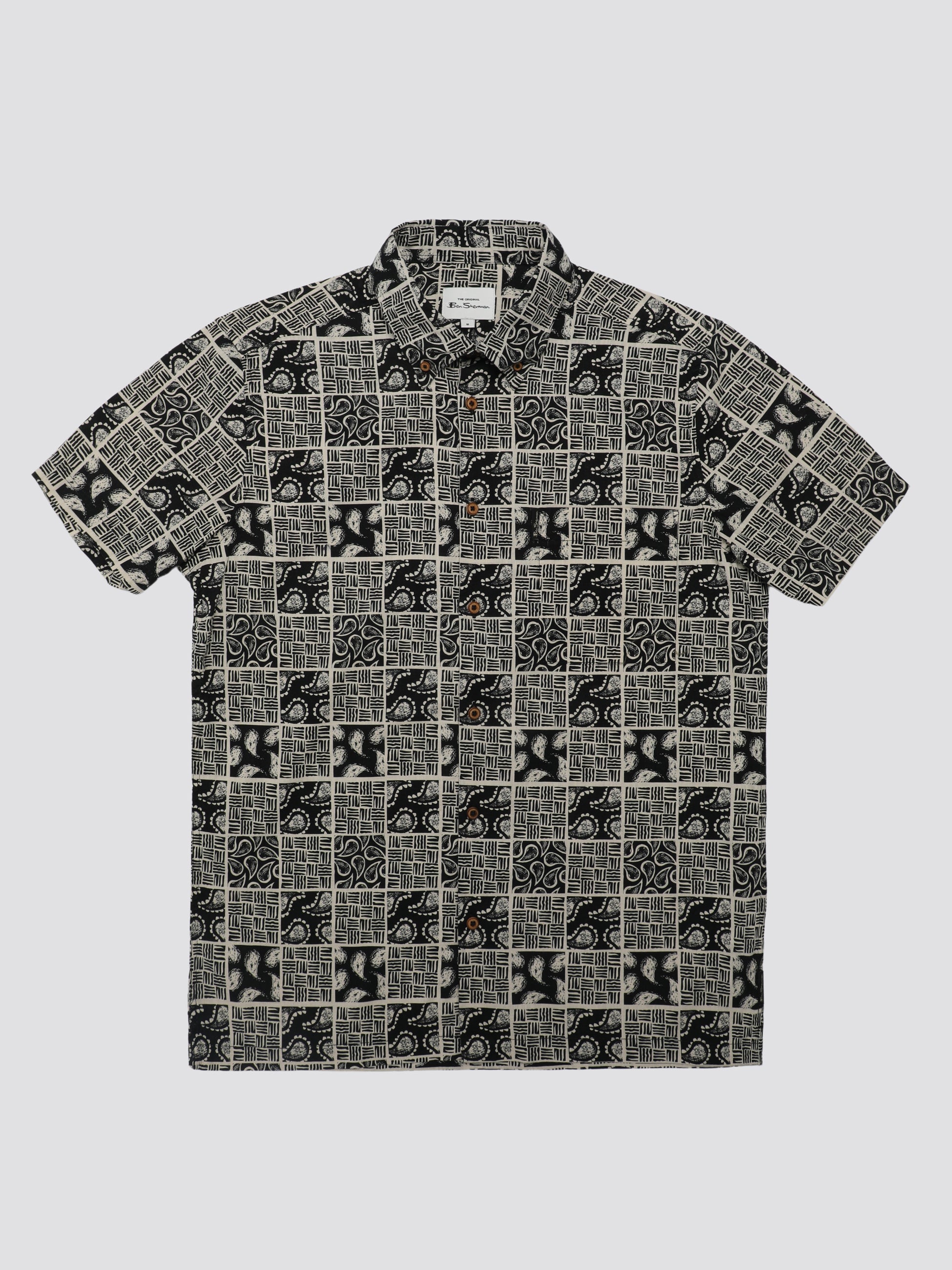 Signature Checkerboard Paisley Print - Black