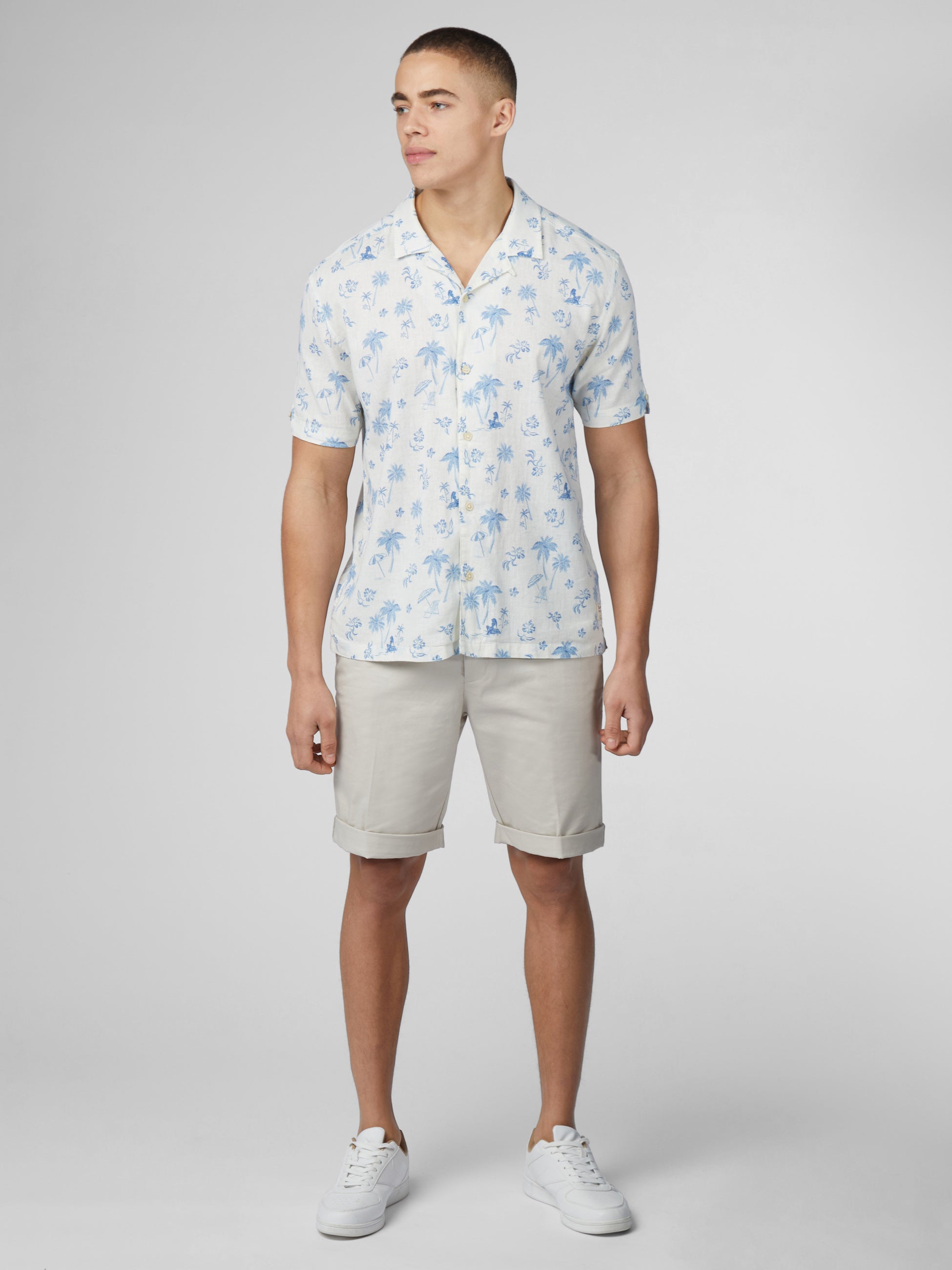 Signature Resort Print Shirt - Ivory