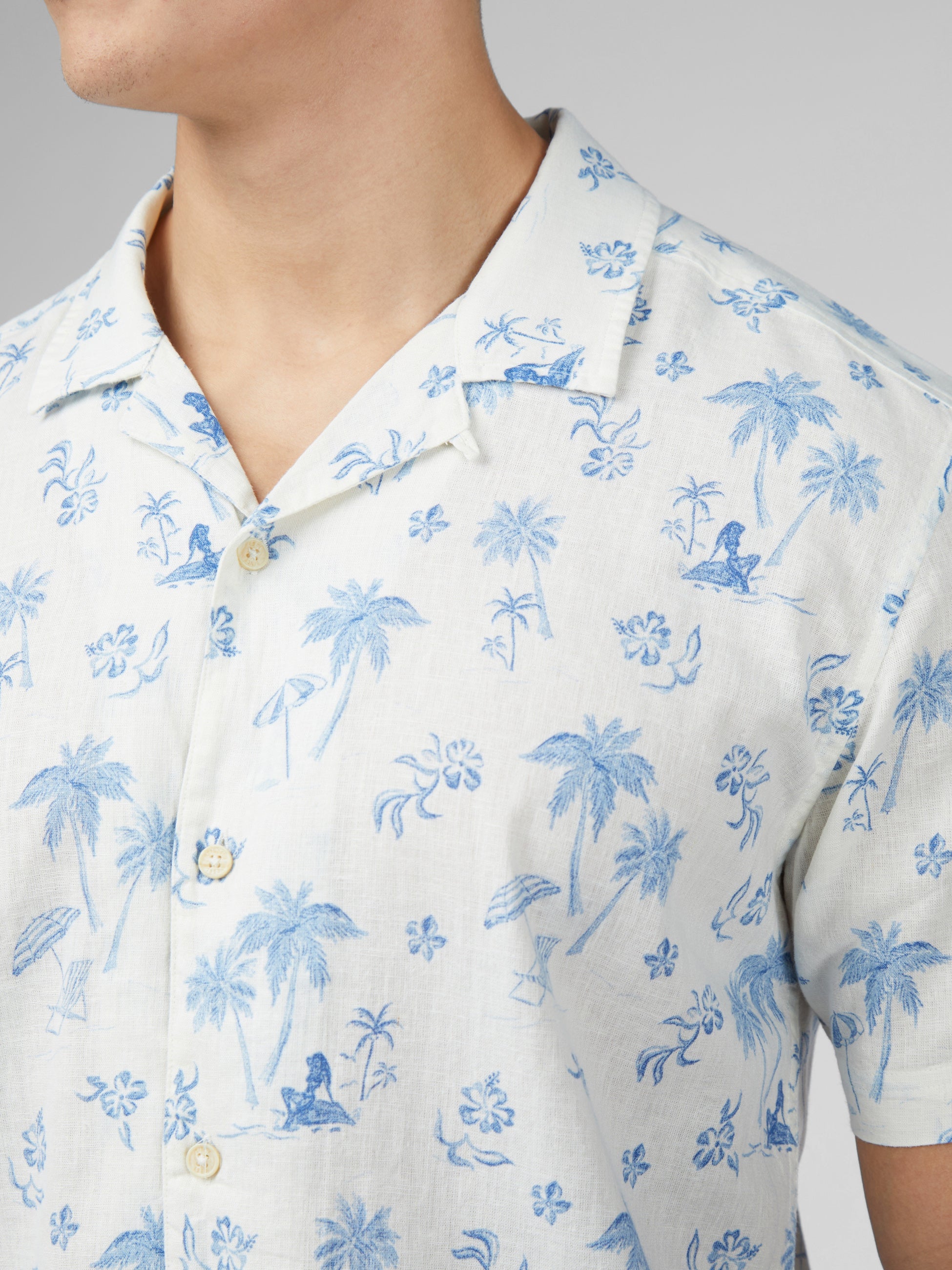 Signature Resort Print Shirt - Ivory