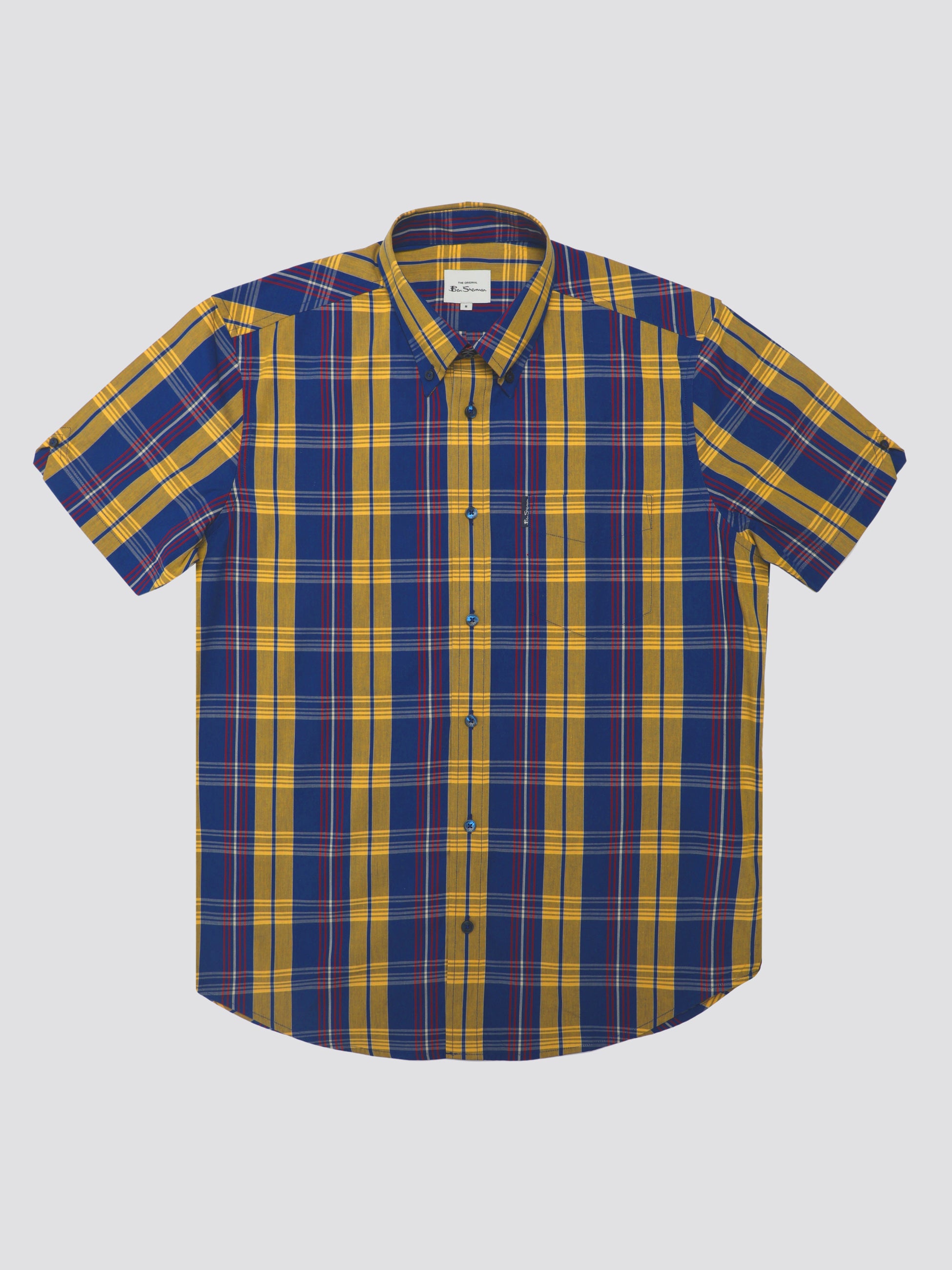 Signature Irregular Check Shirt - Twilight Denim