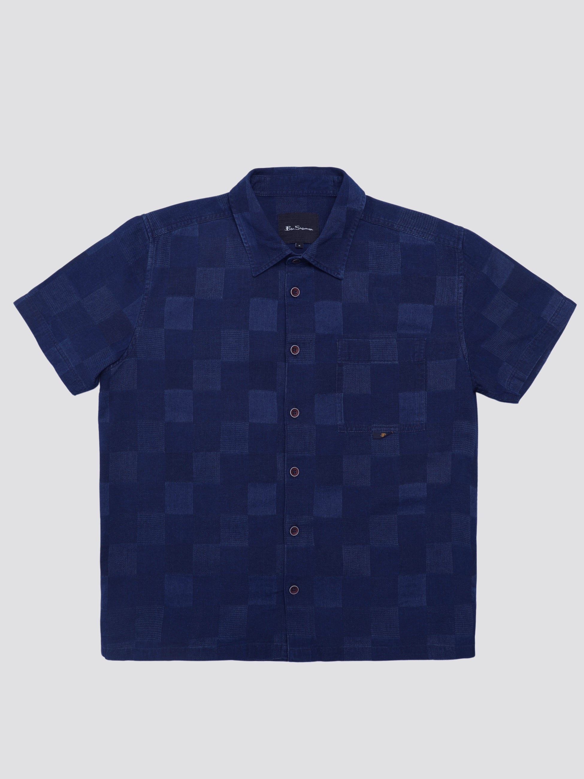 B by Ben Sherman Indigo Check Shirt - Dark Navy