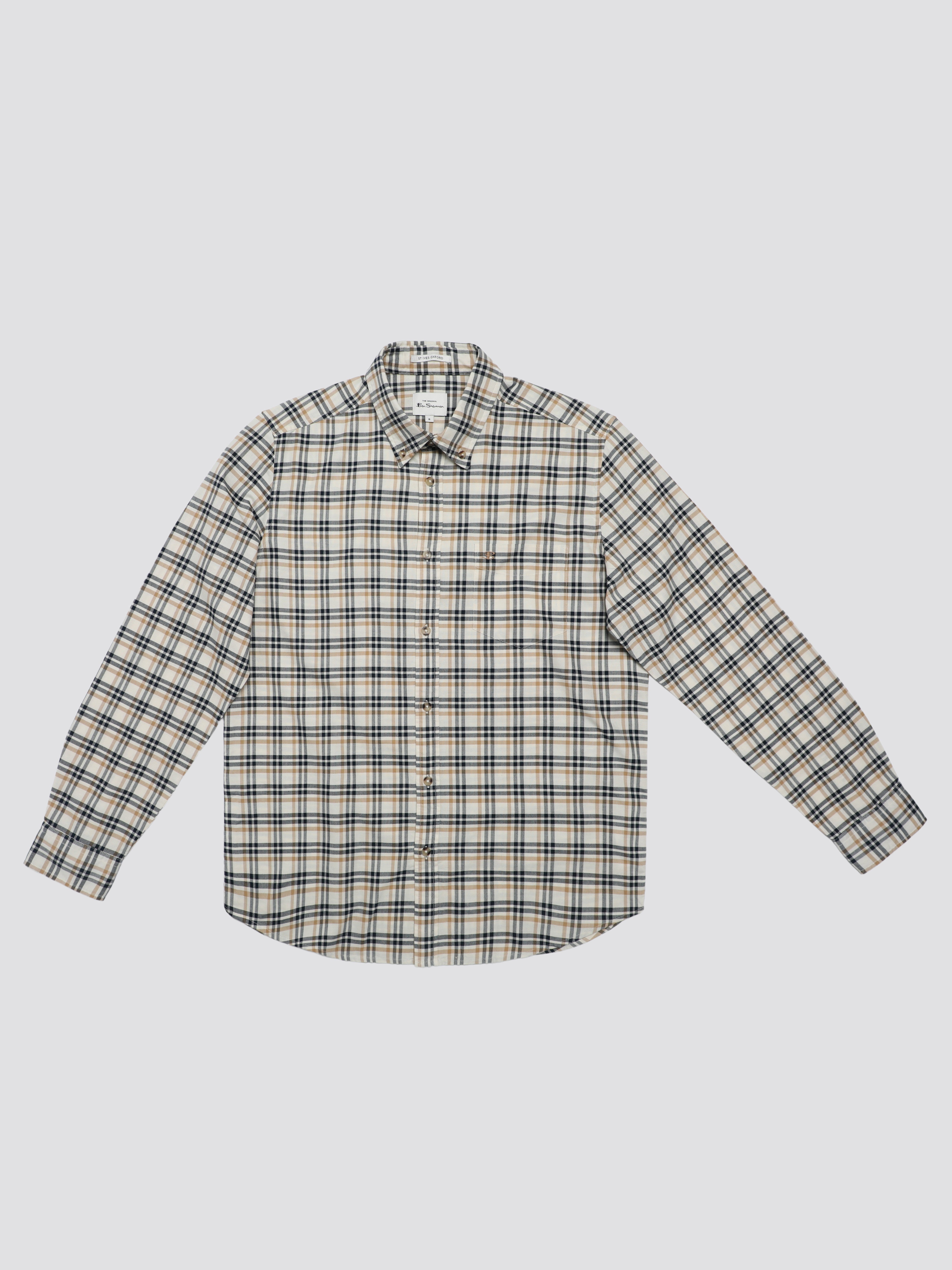 Signature Oxford Check Shirt - Snow White