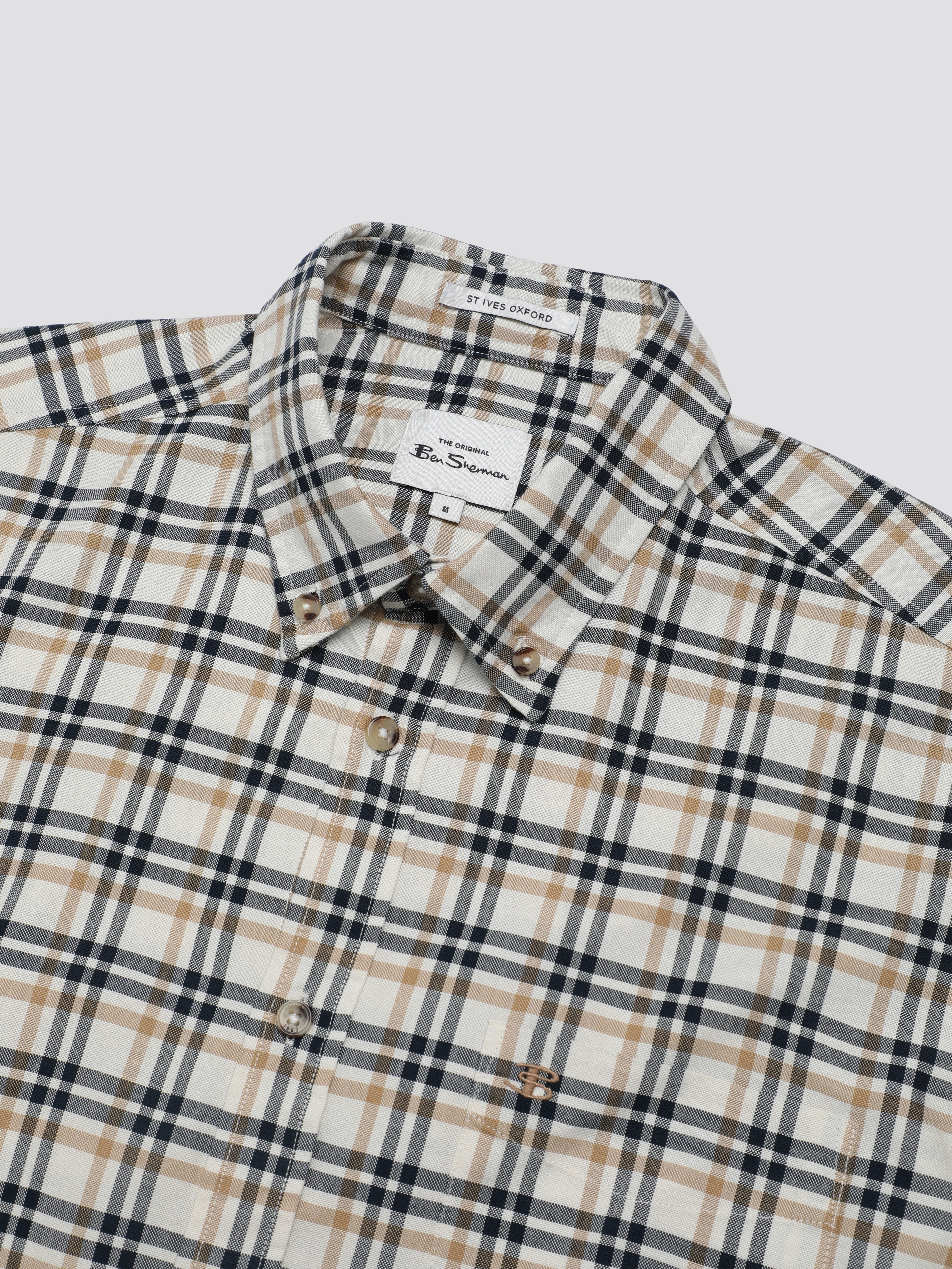 Signature Oxford Check Shirt - Snow White