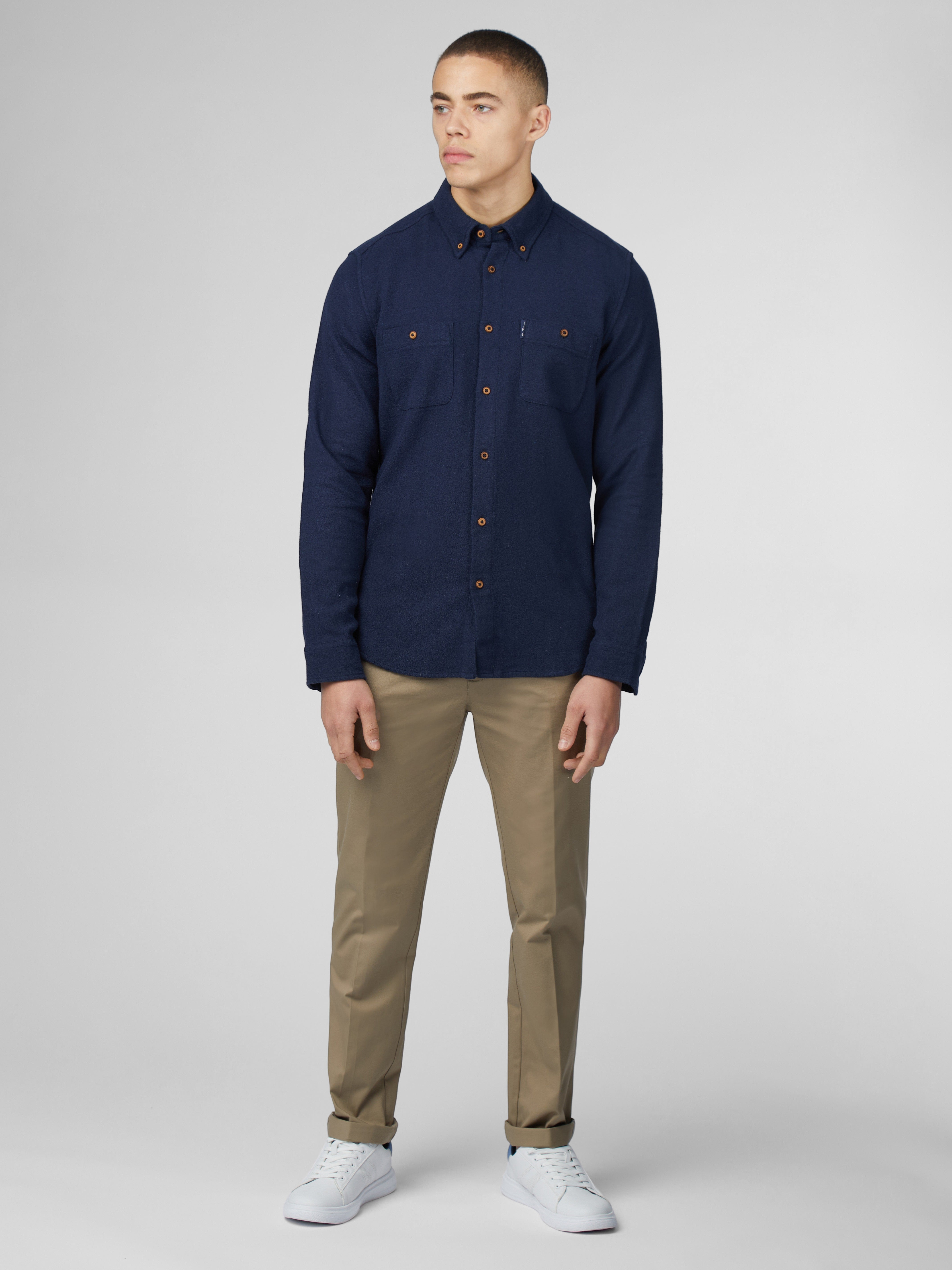 Signature Boucle Shirt Shirt - Dark Navy