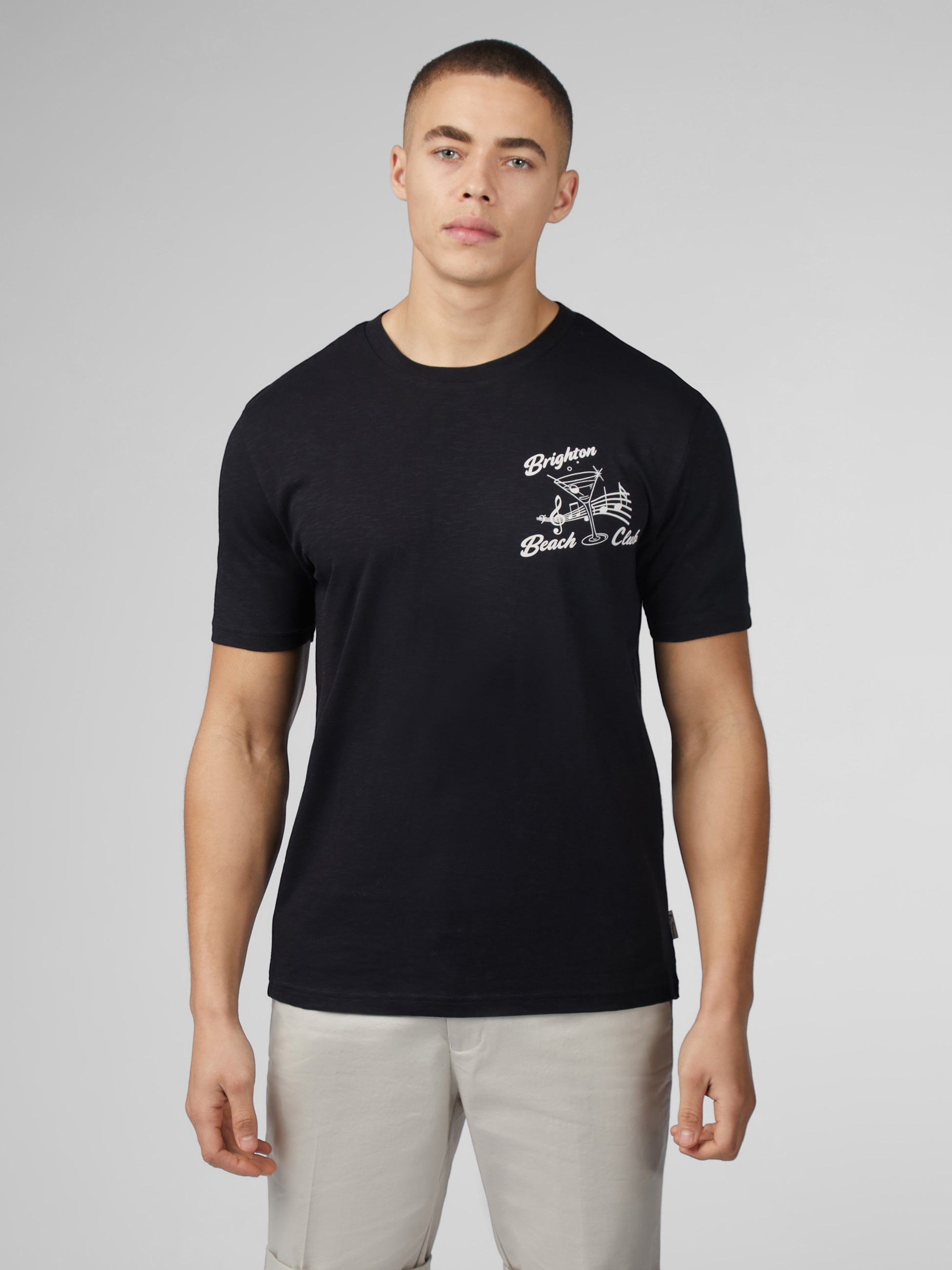 Signature Brighton Beach Club Tee - Black