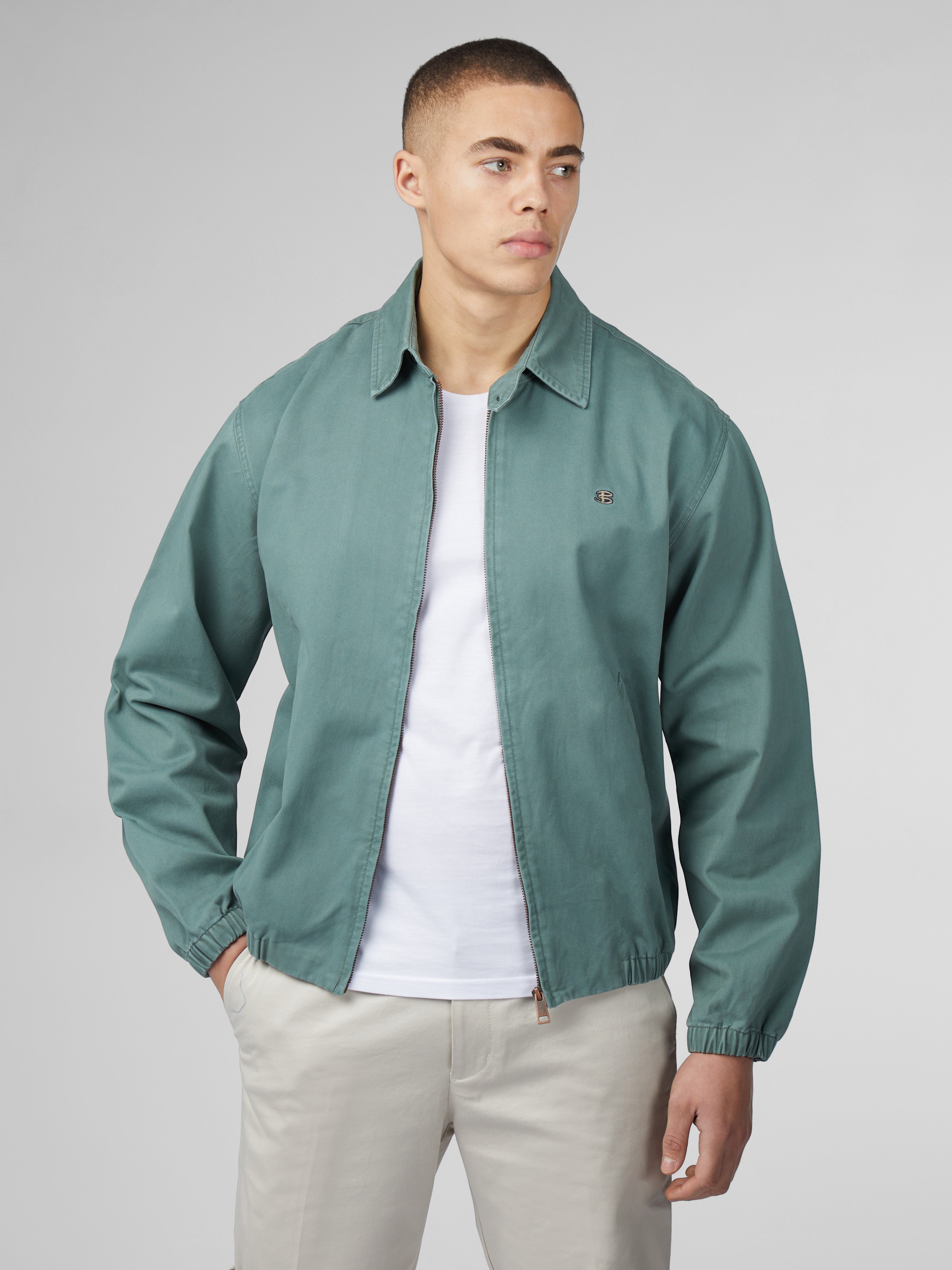 B by Ben Sherman Sports Blouson Jacket - Sage