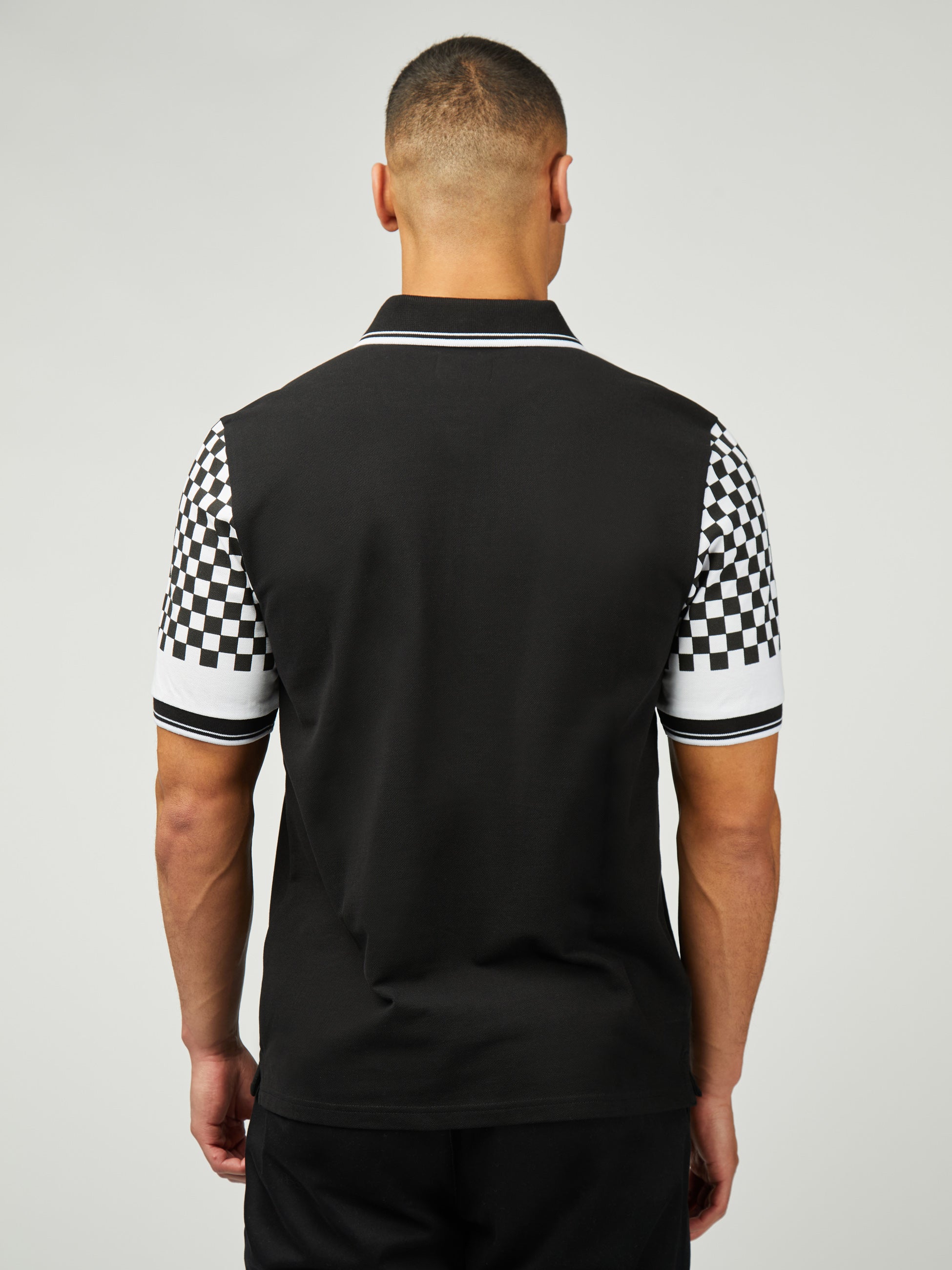 Ace Cafe Chequerboard Polo - Black