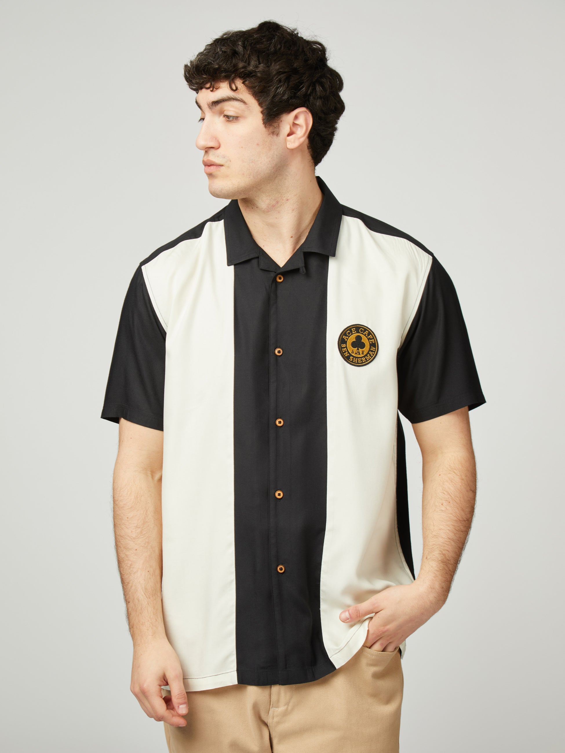 Ace Cafe Bowling Shirt - Black