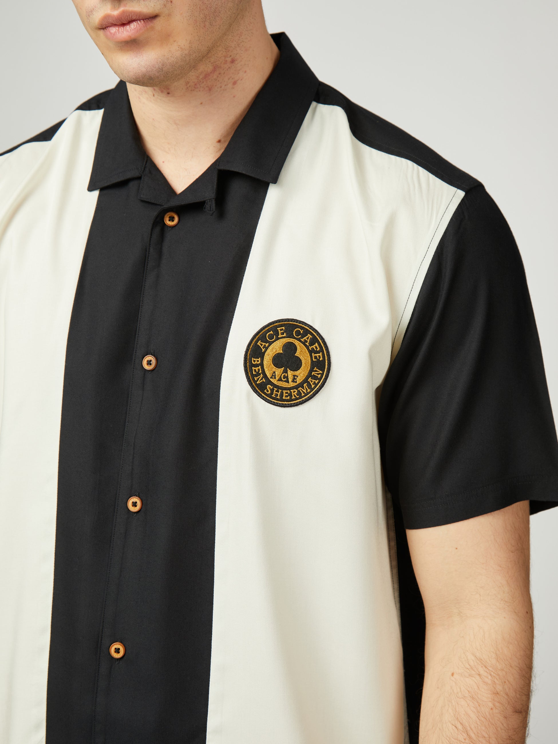 Ace Cafe Bowling Shirt - Black