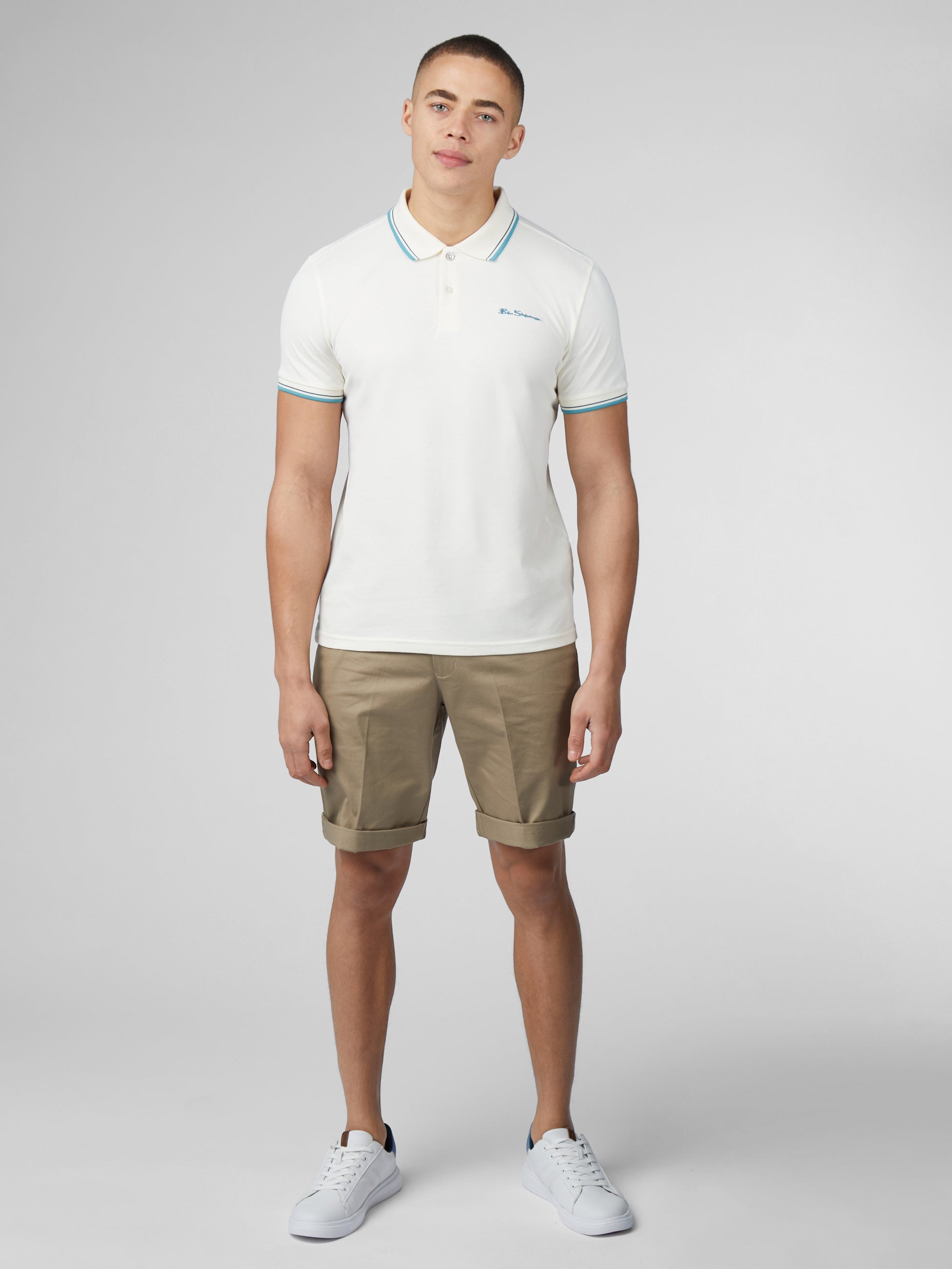 Signature Short Sleeve Polo - Ivory