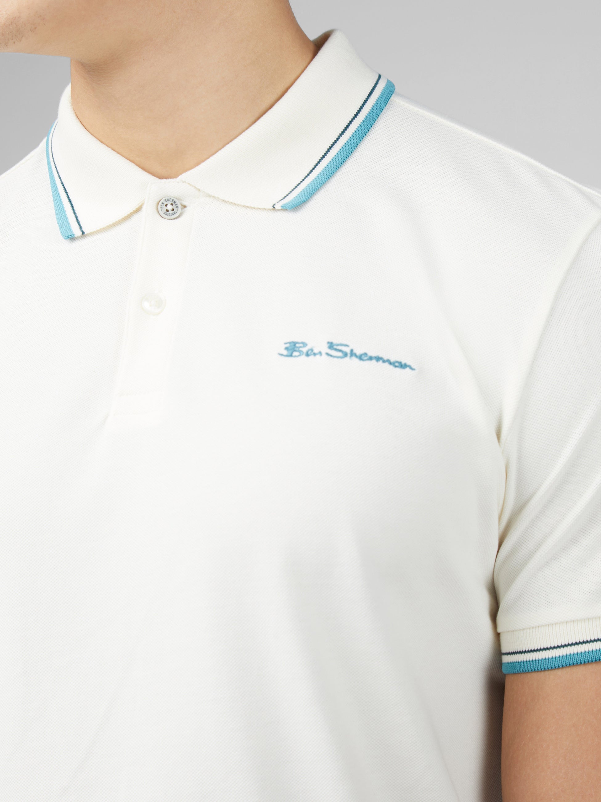 Signature Short Sleeve Polo - Ivory