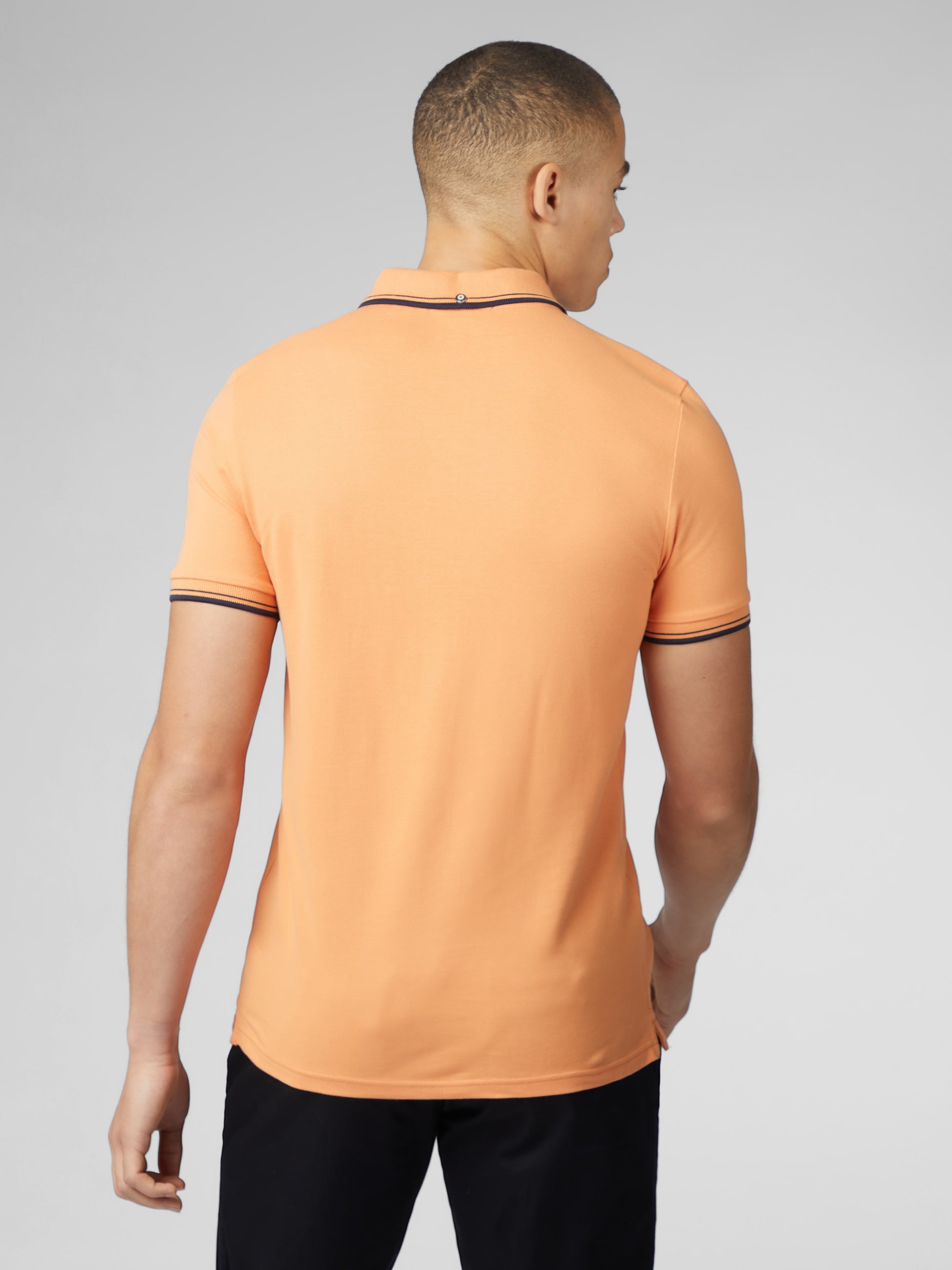 Signature Short Sleeve Polo - Copper Orange