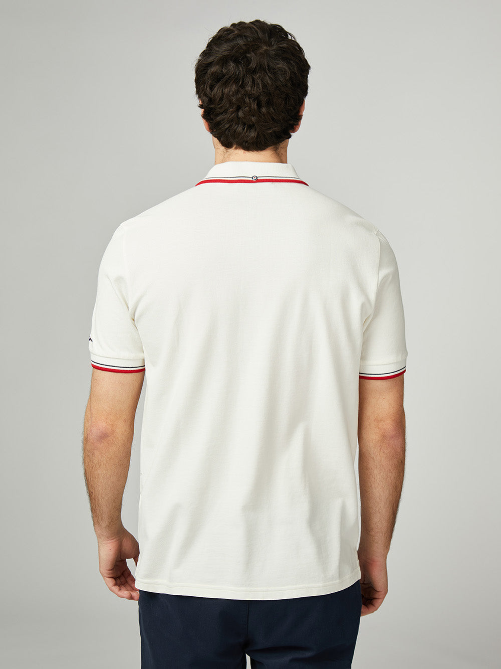 Team GB Floral Embroidered Pique Polo - Ivory