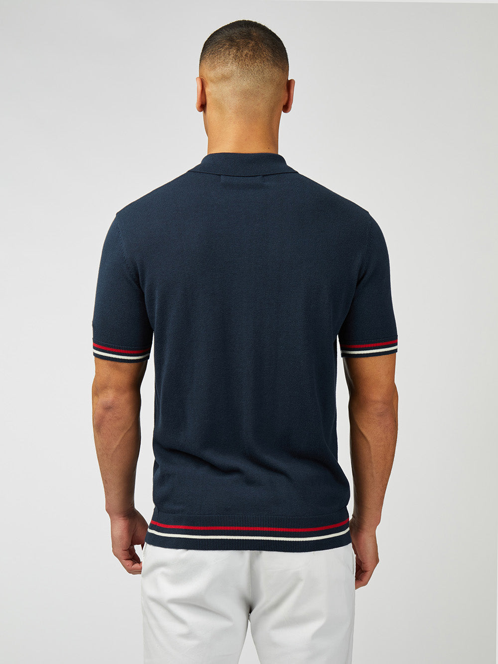 Team GB Floral Printed Polo - Dark Navy