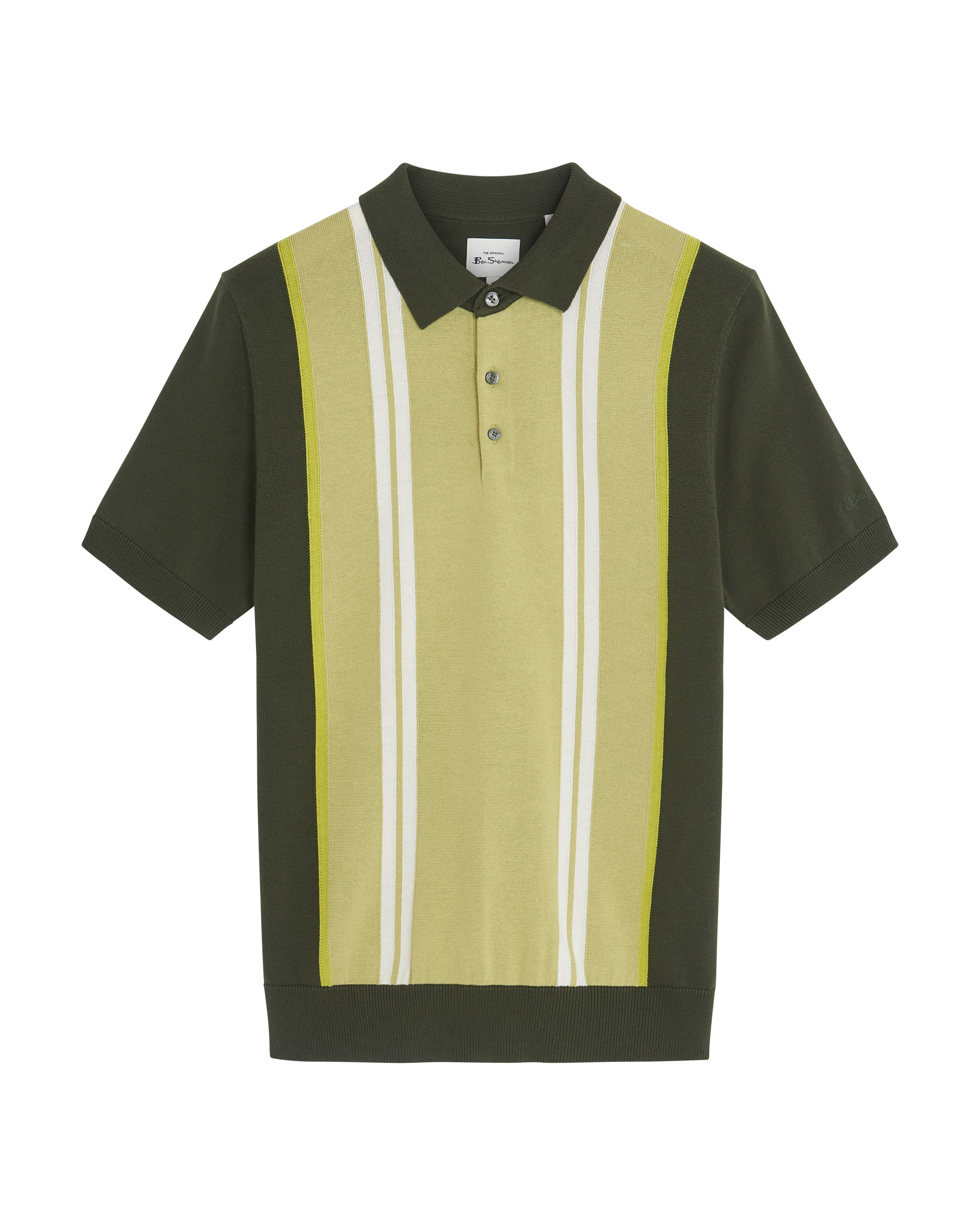 Vertical Stripe Polo - Camouflage