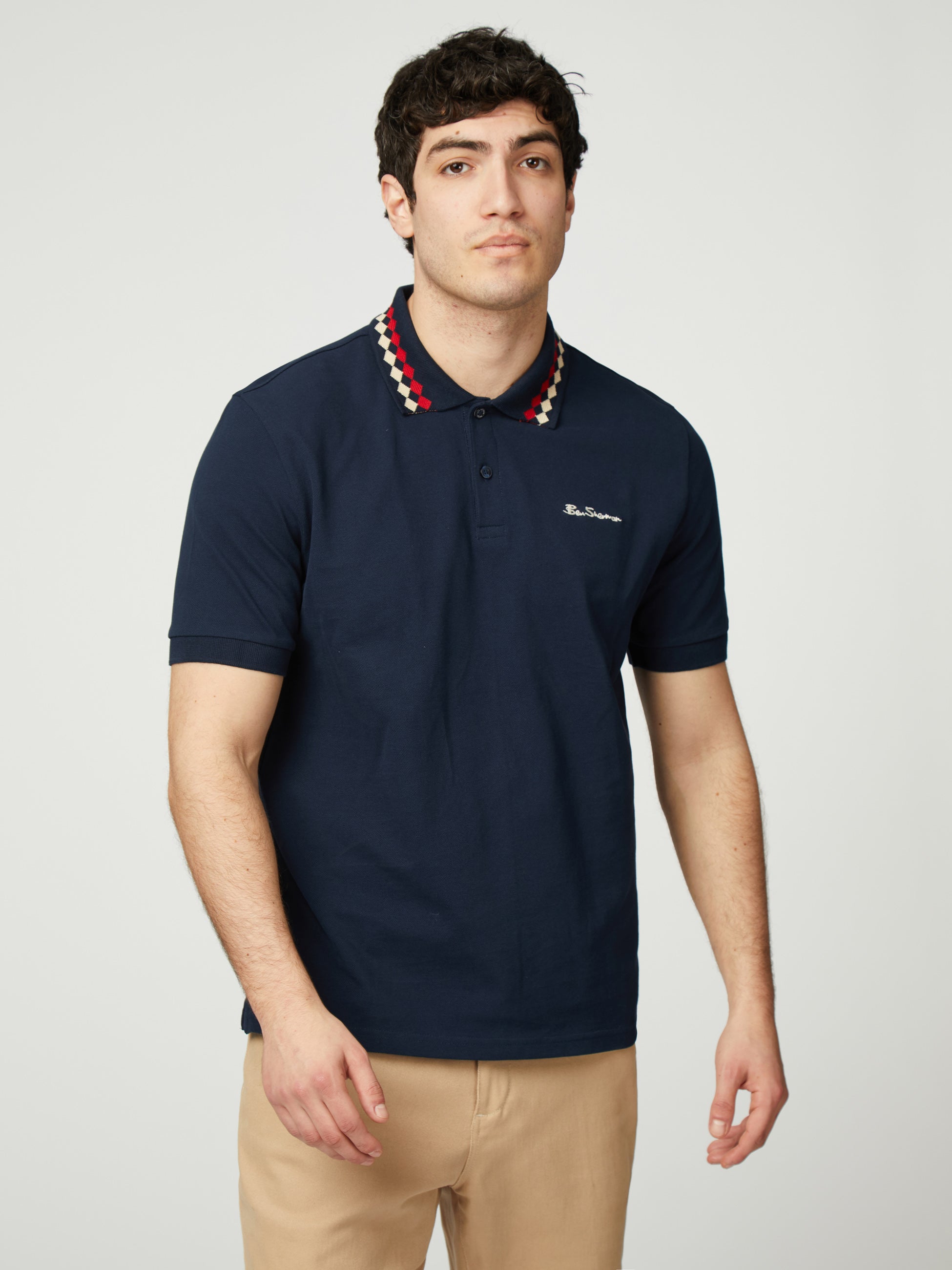 Collar Interest Polo - Dark Navy