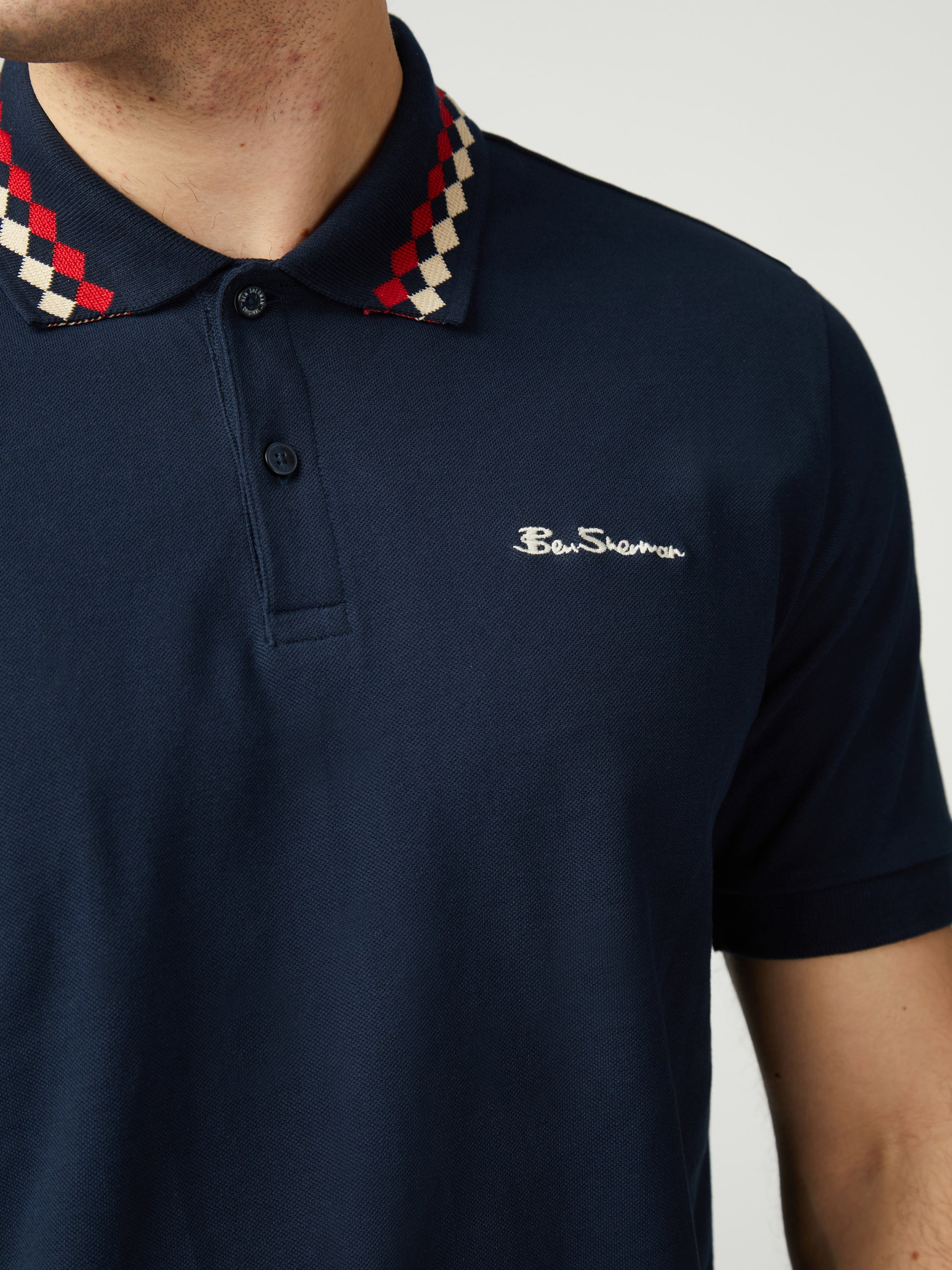 Collar Interest Polo - Dark Navy