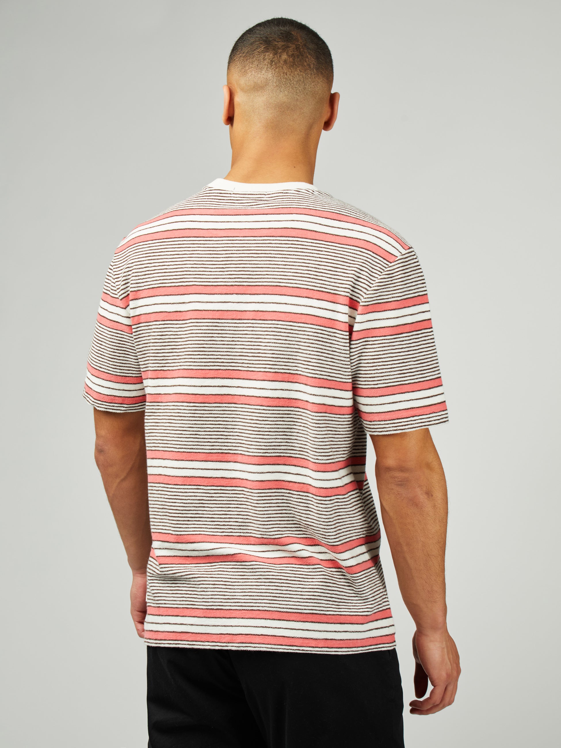 B By Ben Sherman Stripe Tee - Snow White