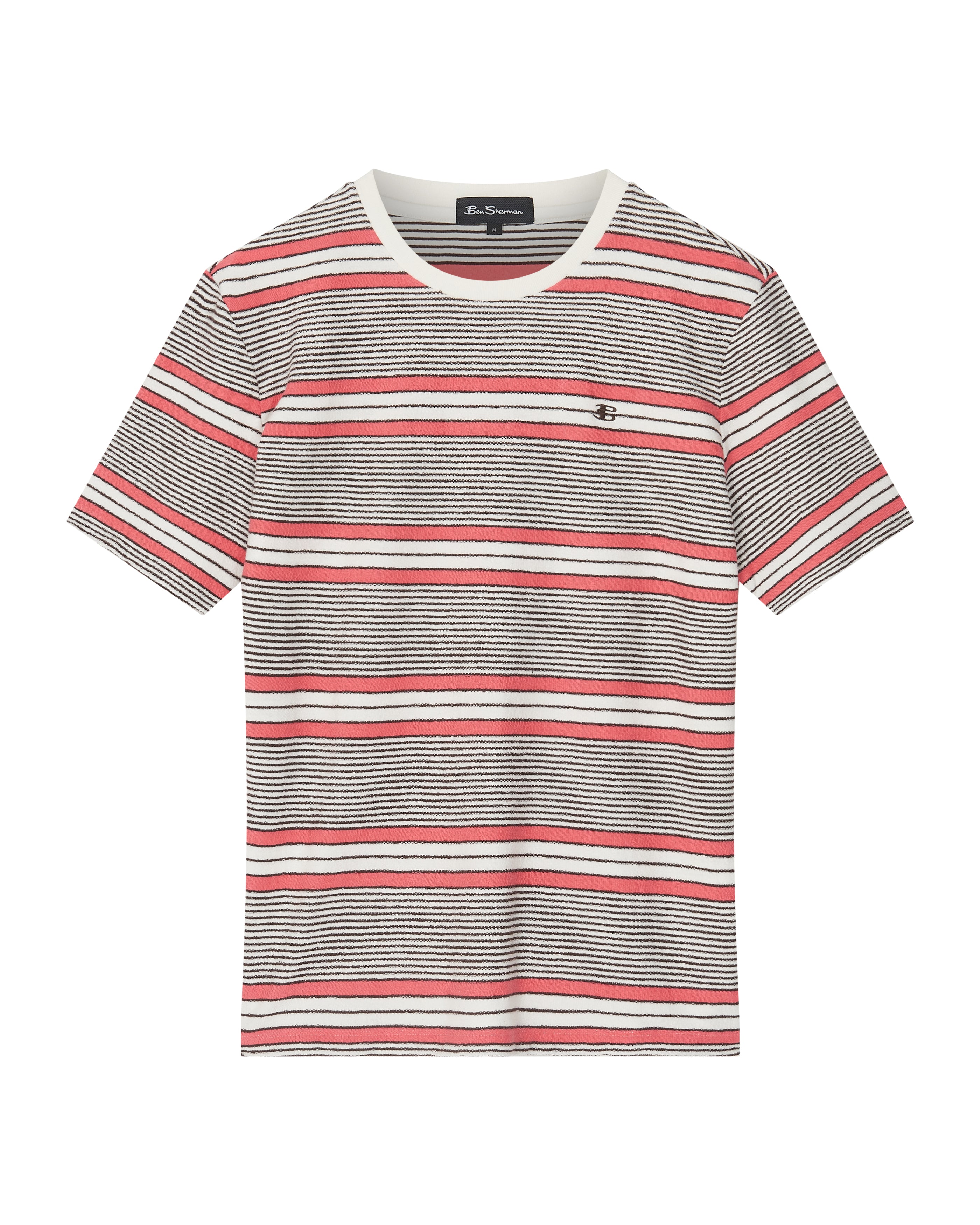 B By Ben Sherman Stripe Tee - Snow White