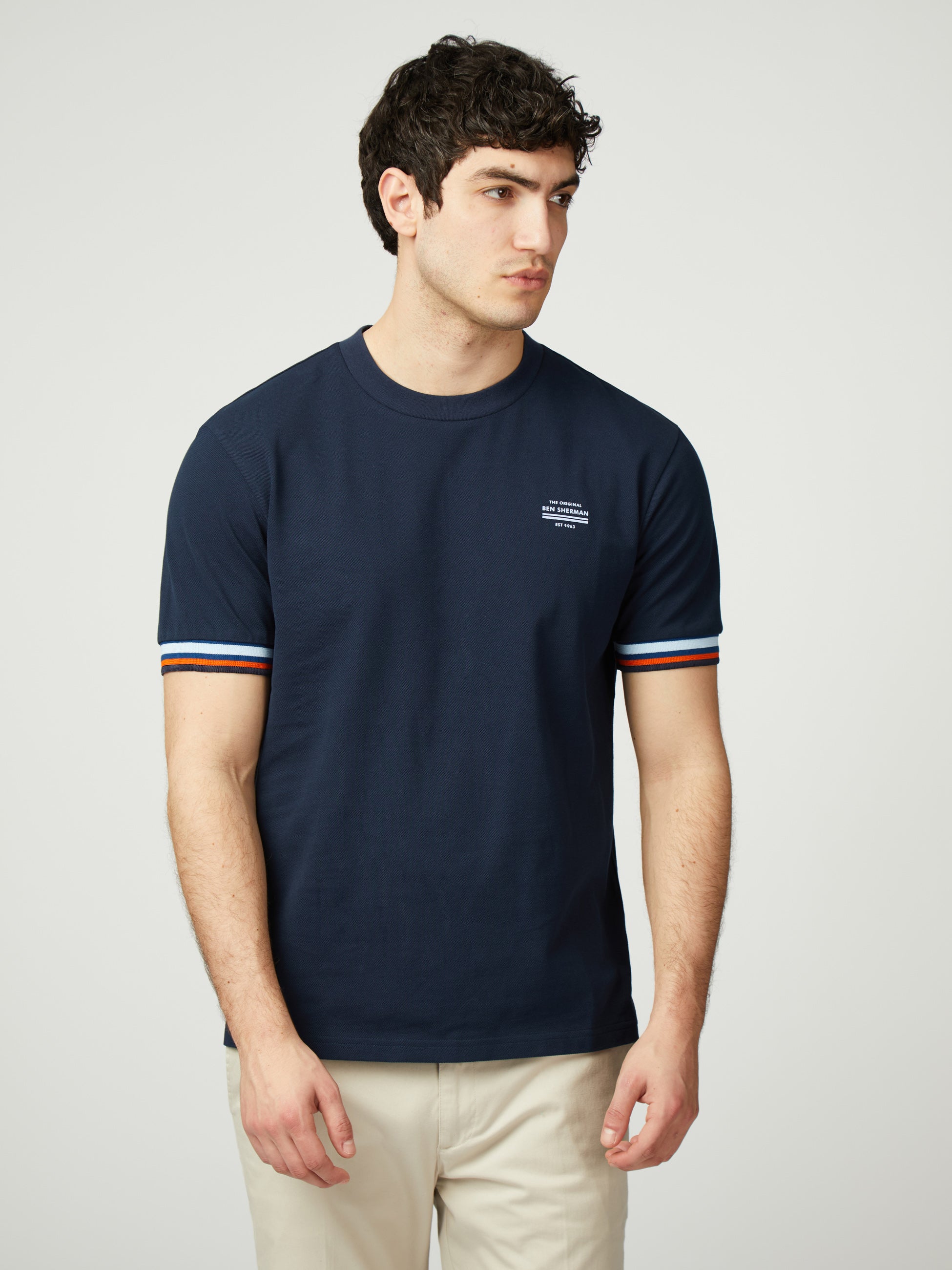 Pique Tee - Dark Navy