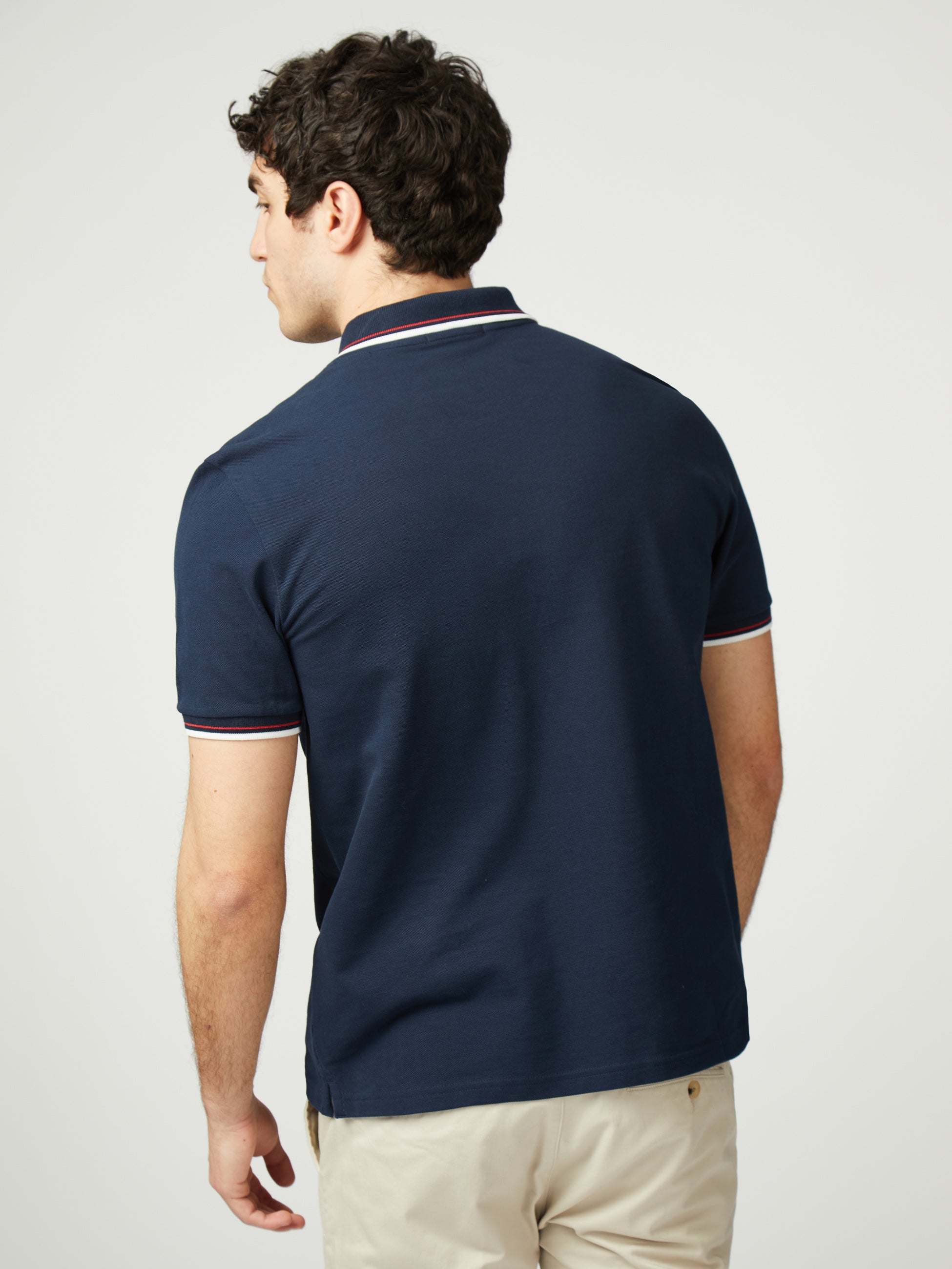 Chest Embroidered Polo - Dark Navy