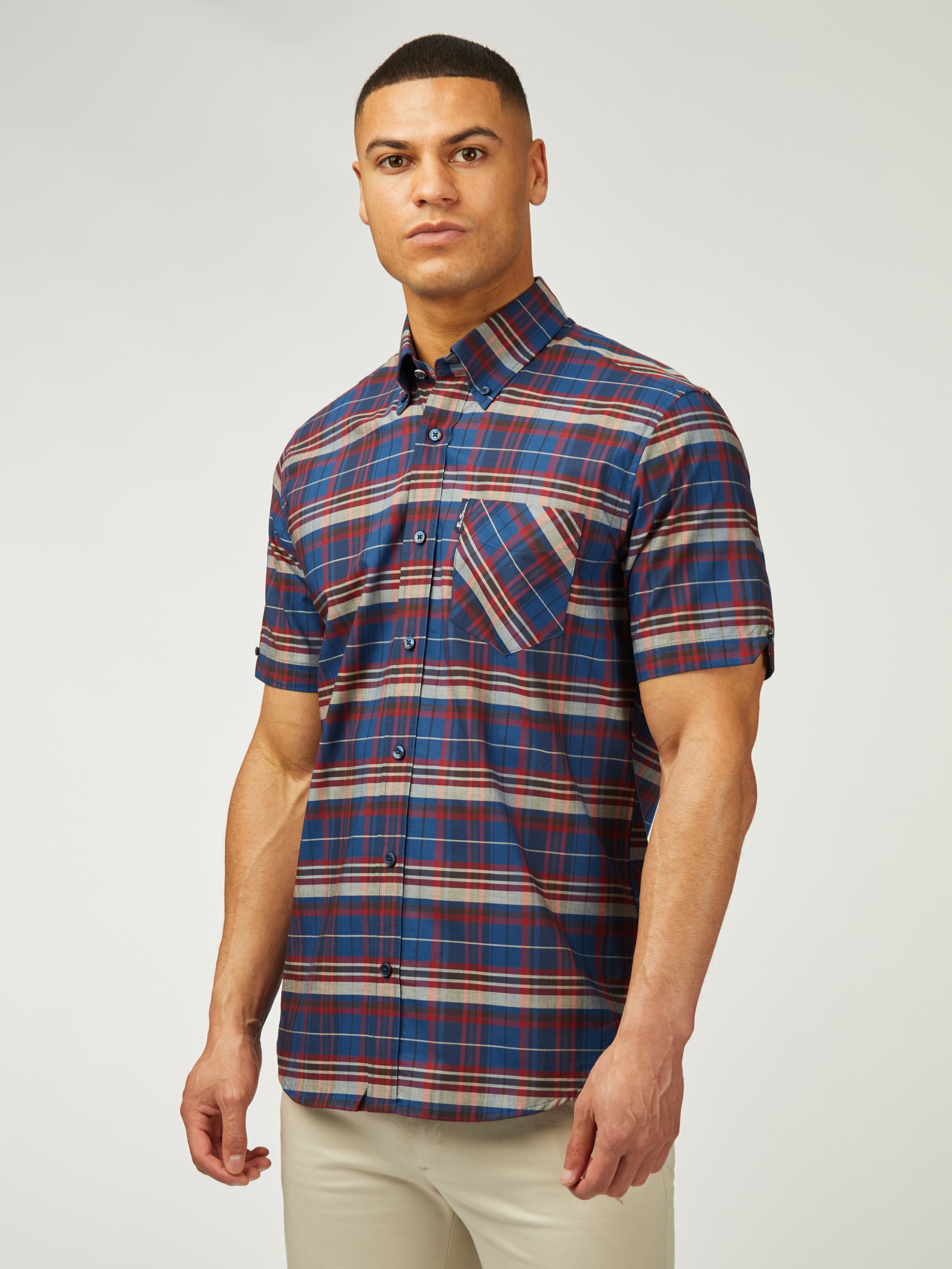 Classic Check Short Sleeve - Royal Blue