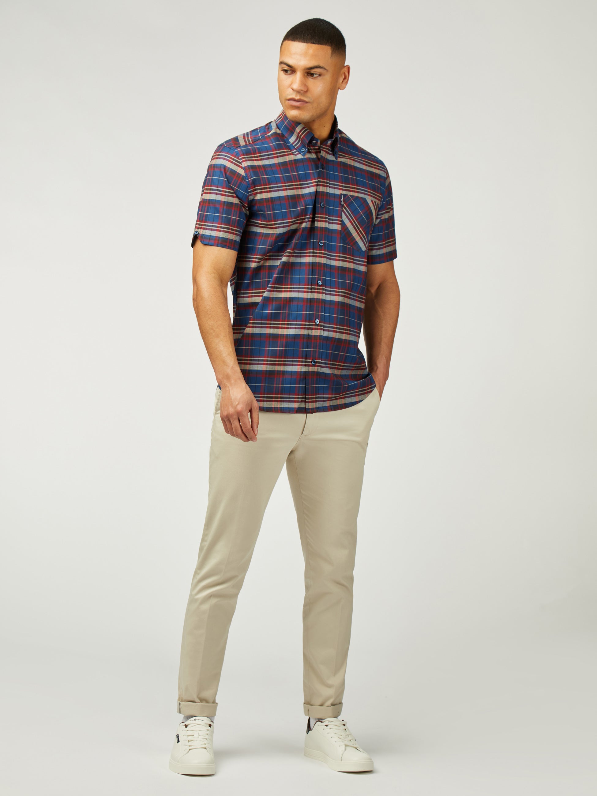 Classic Check Short Sleeve - Royal Blue