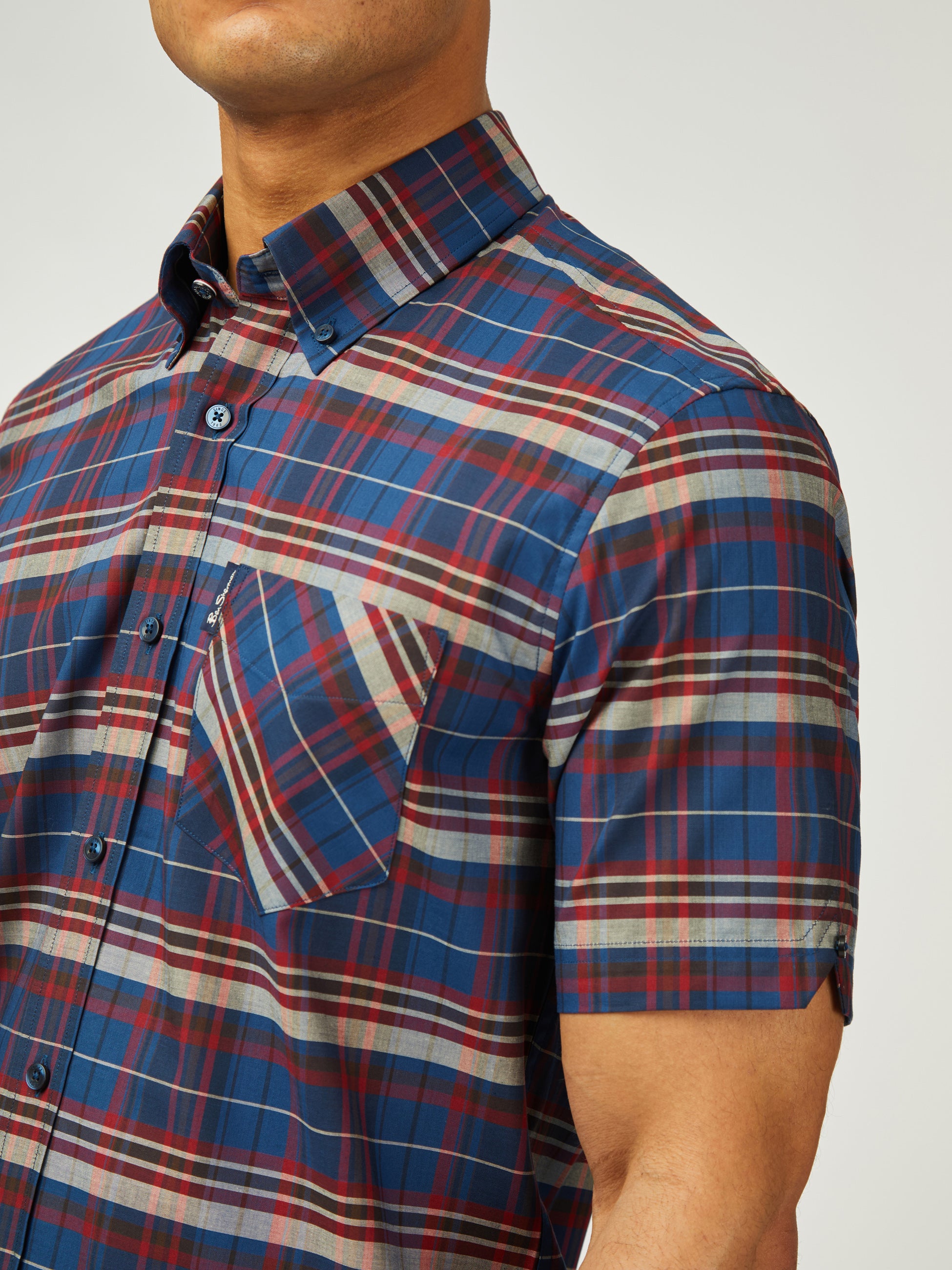 Classic Check Short Sleeve - Royal Blue