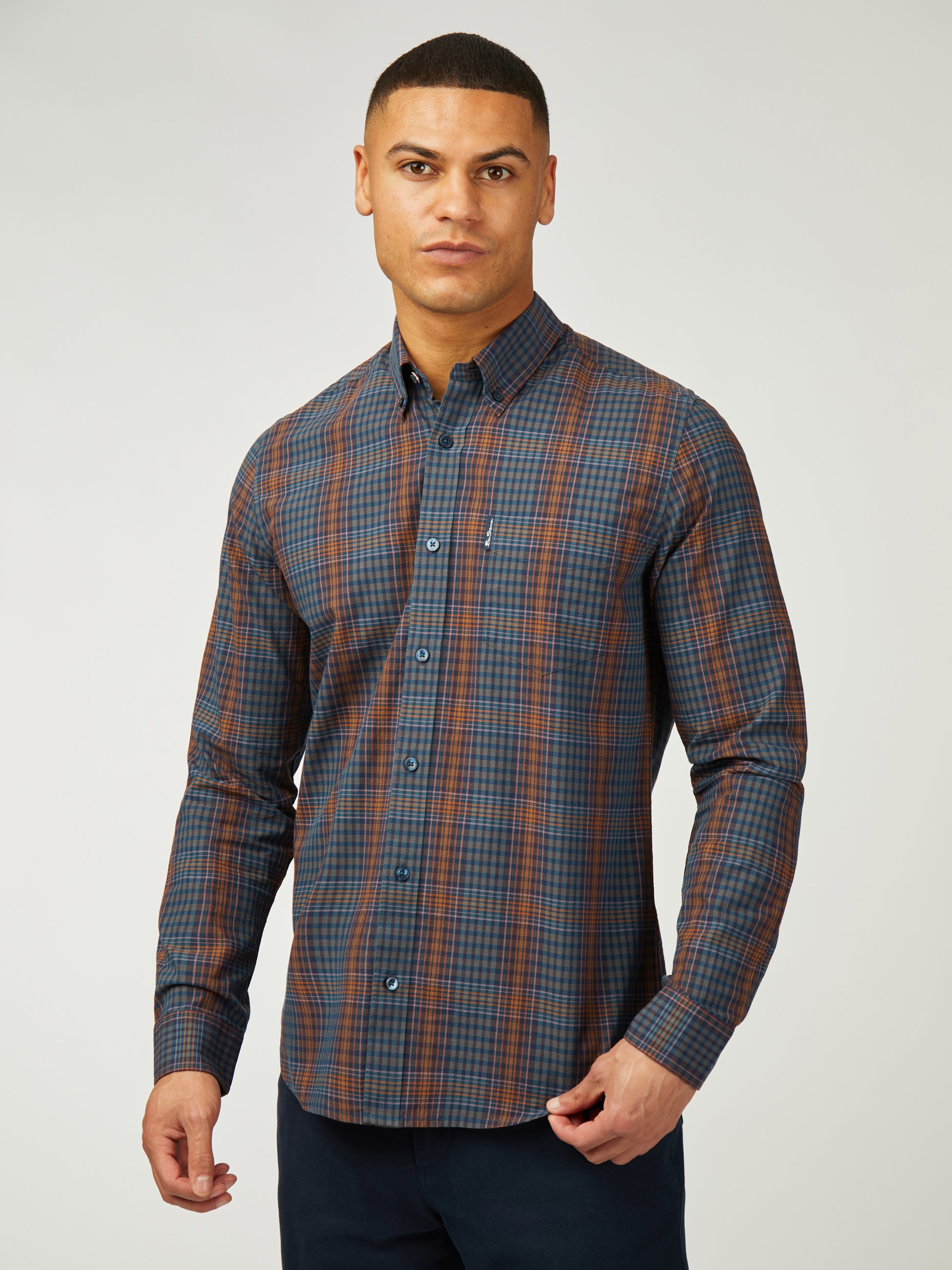 Multicolour Check - Dark Navy