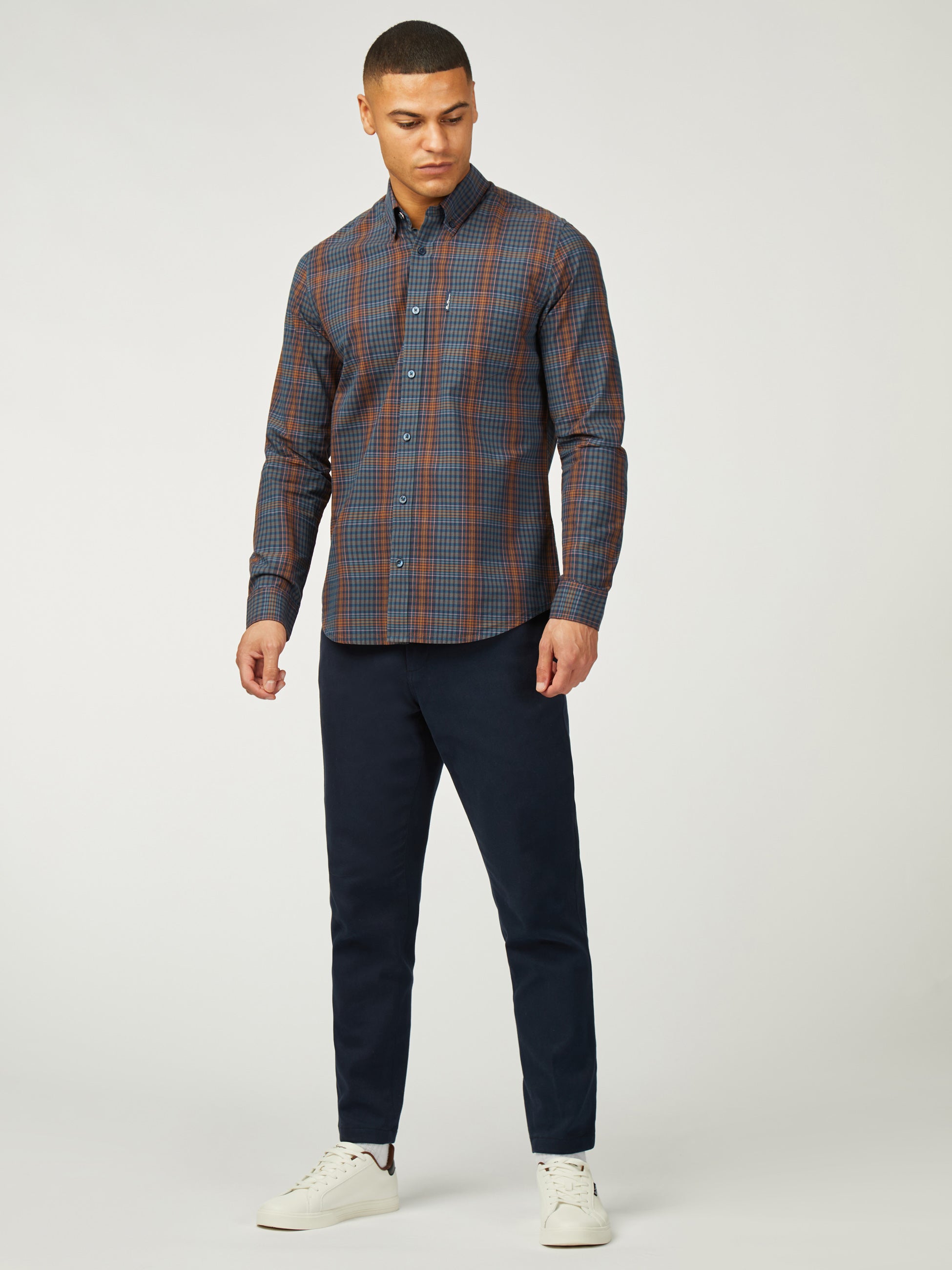 Multicolour Check - Dark Navy