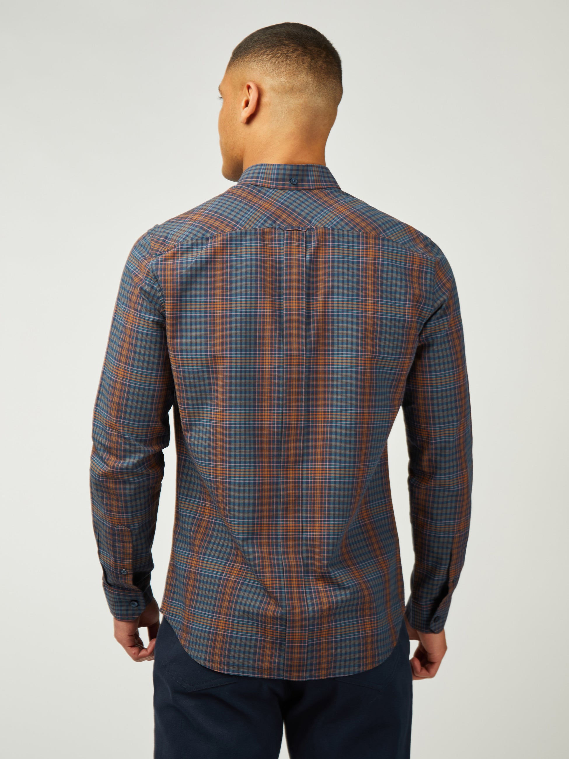 Multicolour Check - Dark Navy