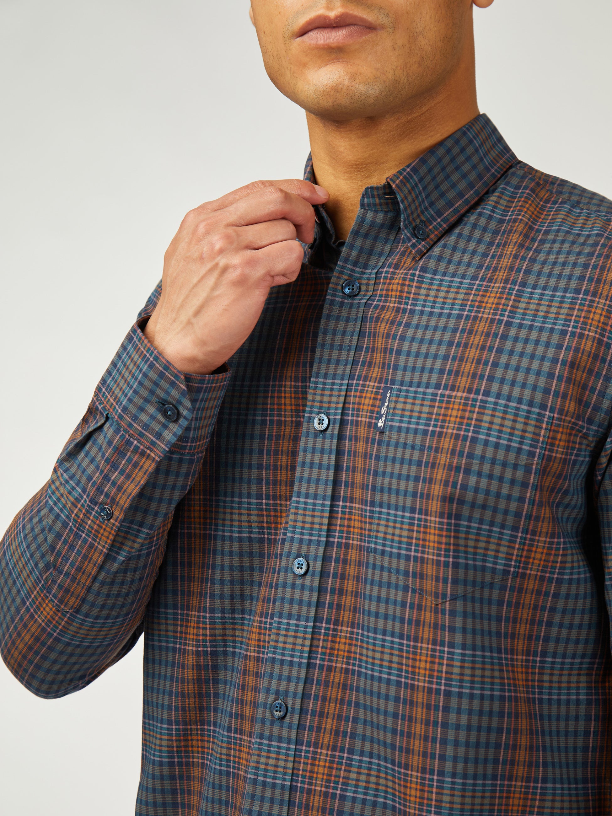 Multicolour Check - Dark Navy