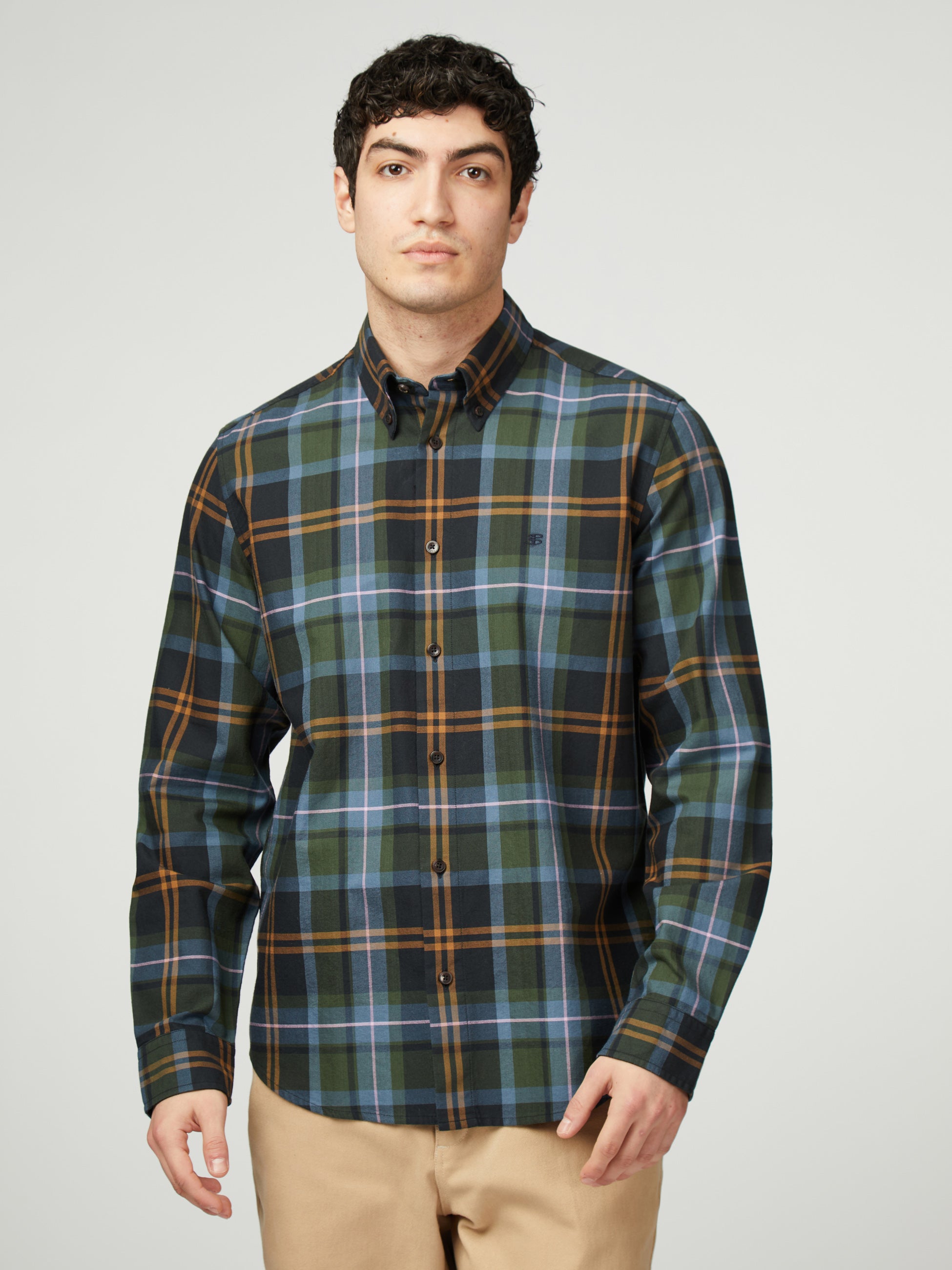 Oversized Tartan Check - Camouflage