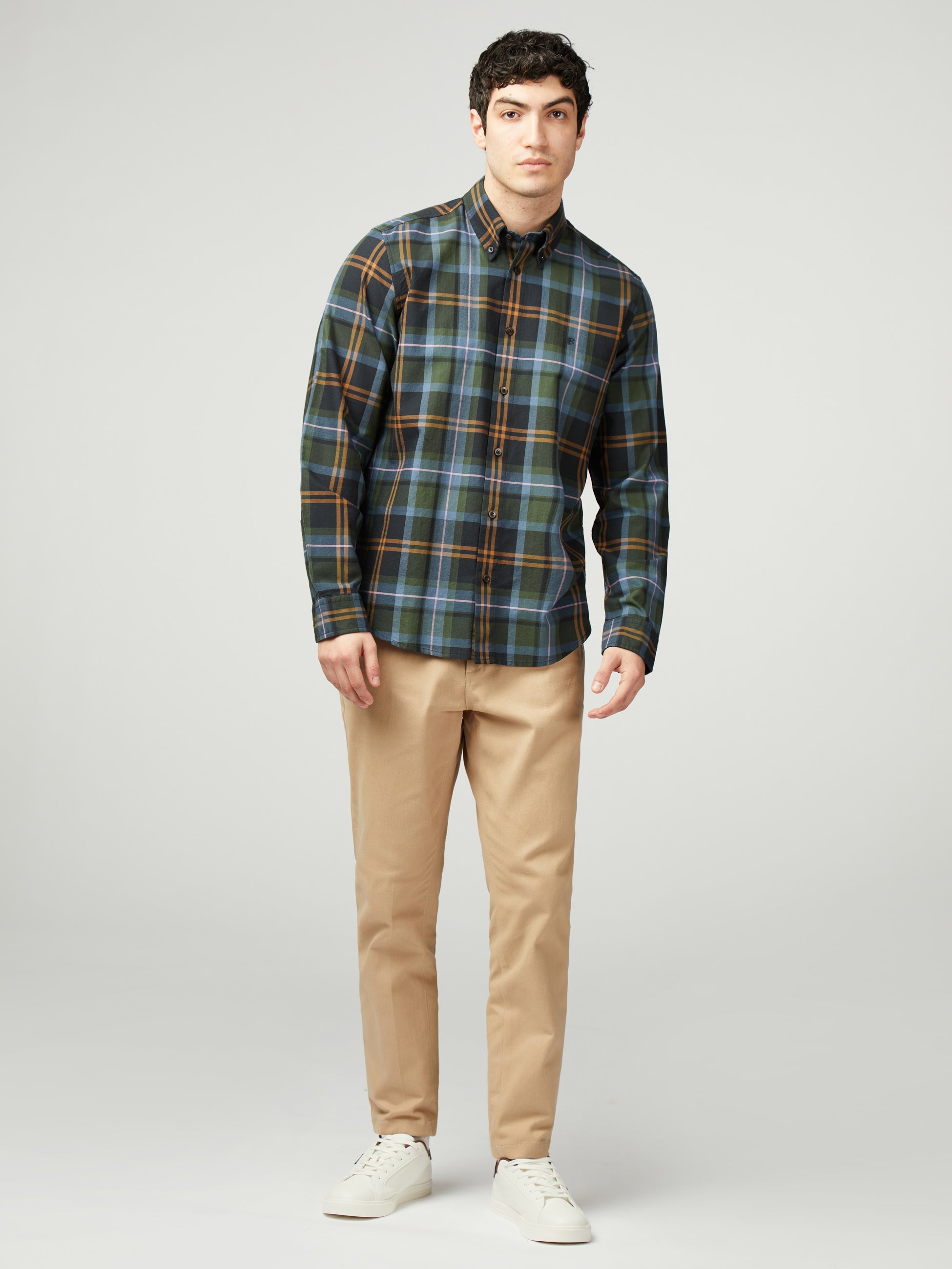 Oversized Tartan Check - Camouflage